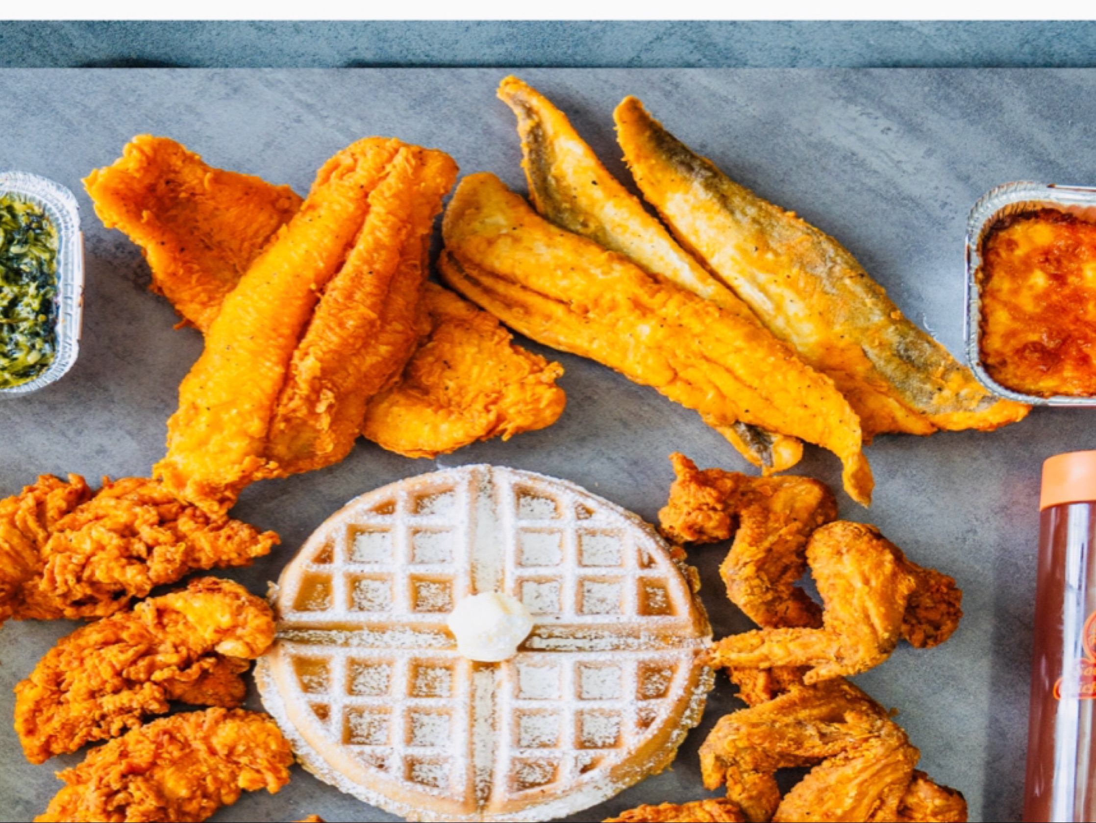 3 Catfish & 1 Waffle.