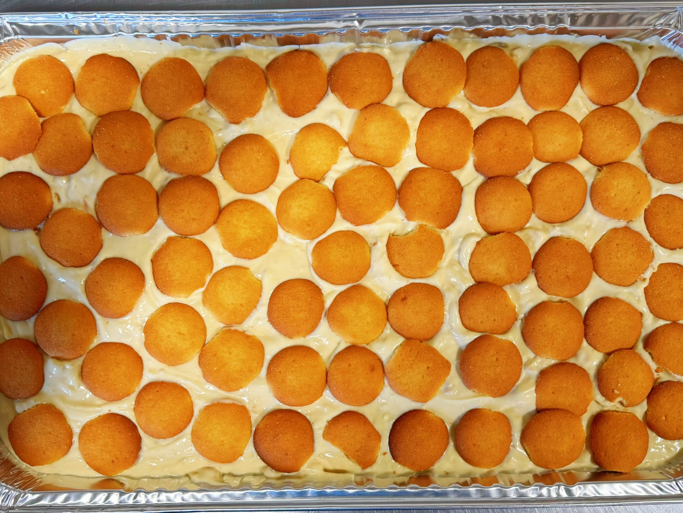 Large Full Tray Homemade Banana Pudding.