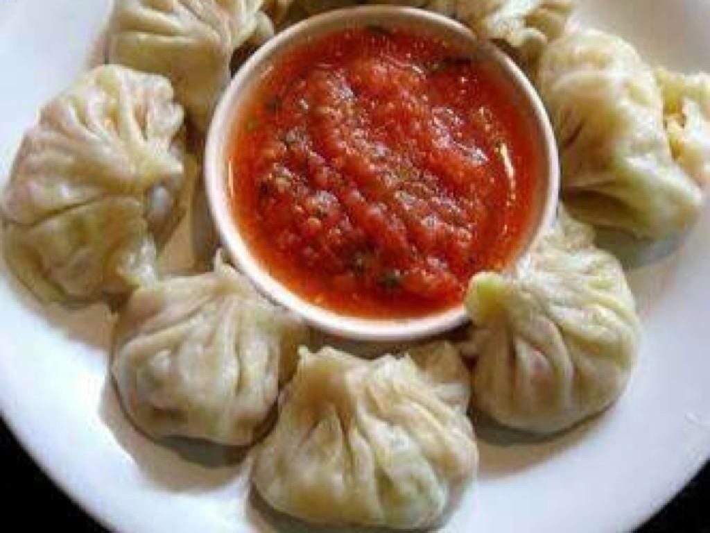 Steamed Veg Momo (V, DF, NF).