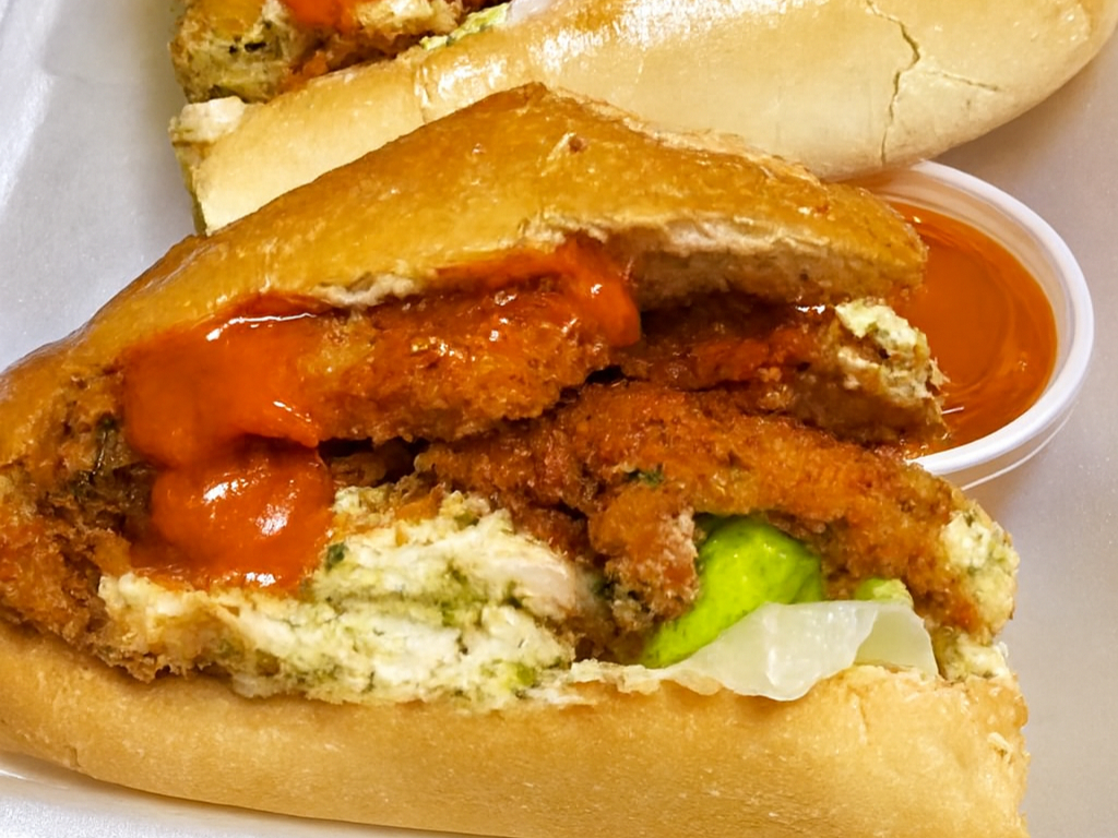 Chicken Wing Hoagie.