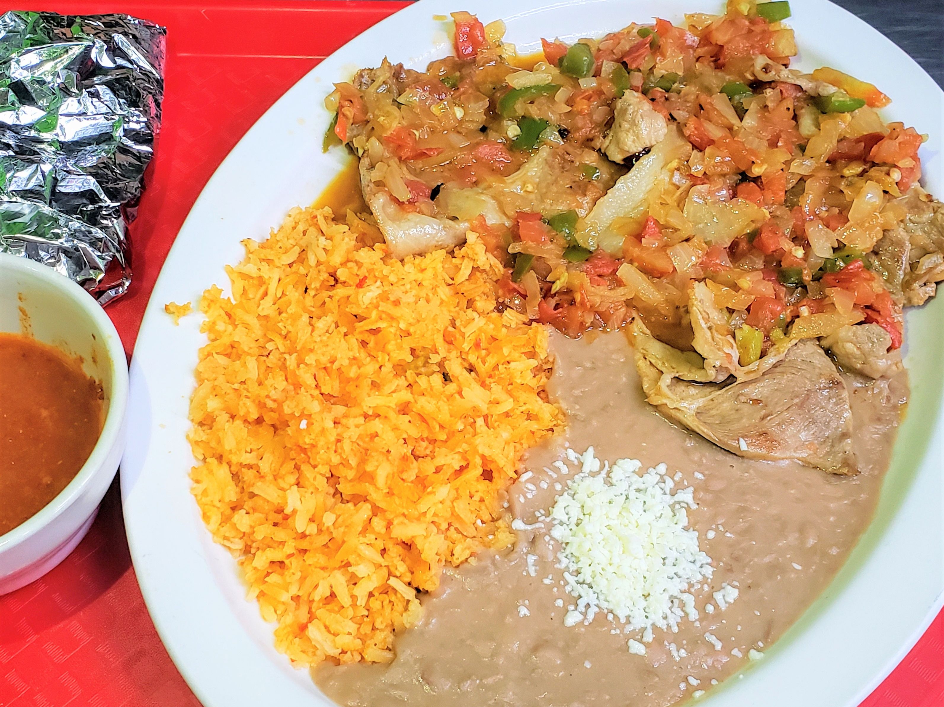 Bistec A La Mexicana.