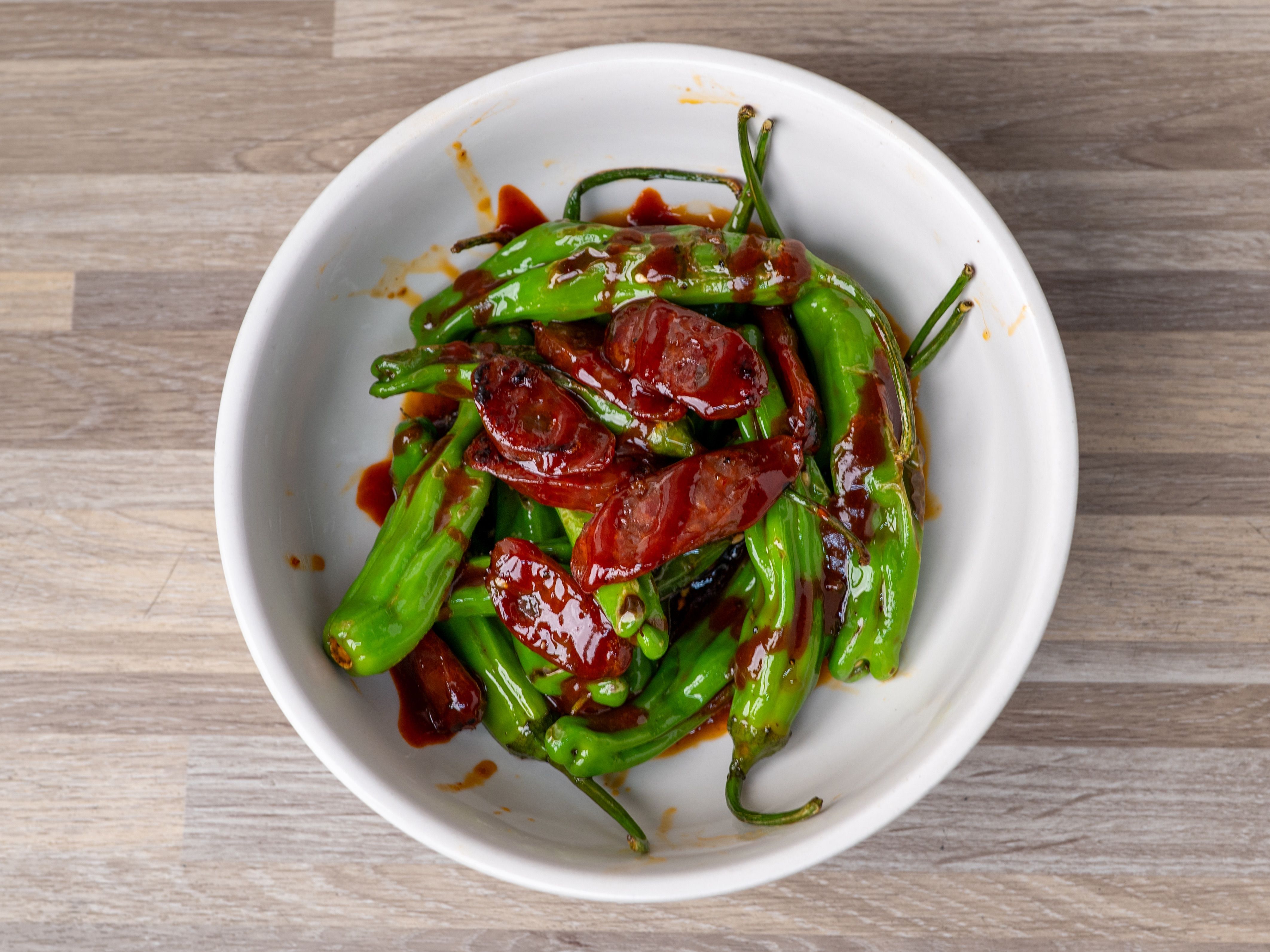SHISHITO PEPPERS.