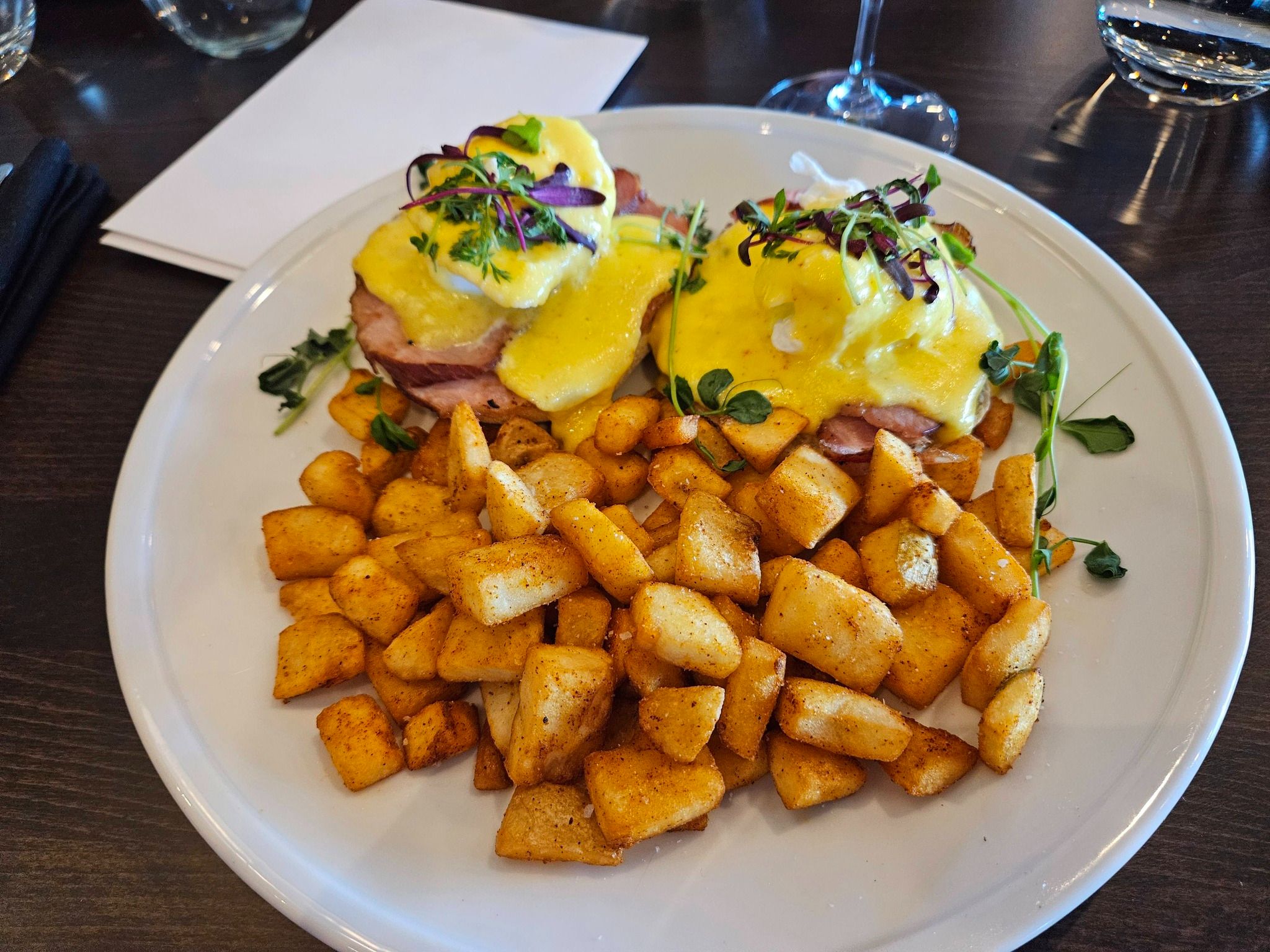 Classic Eggs Benedict.