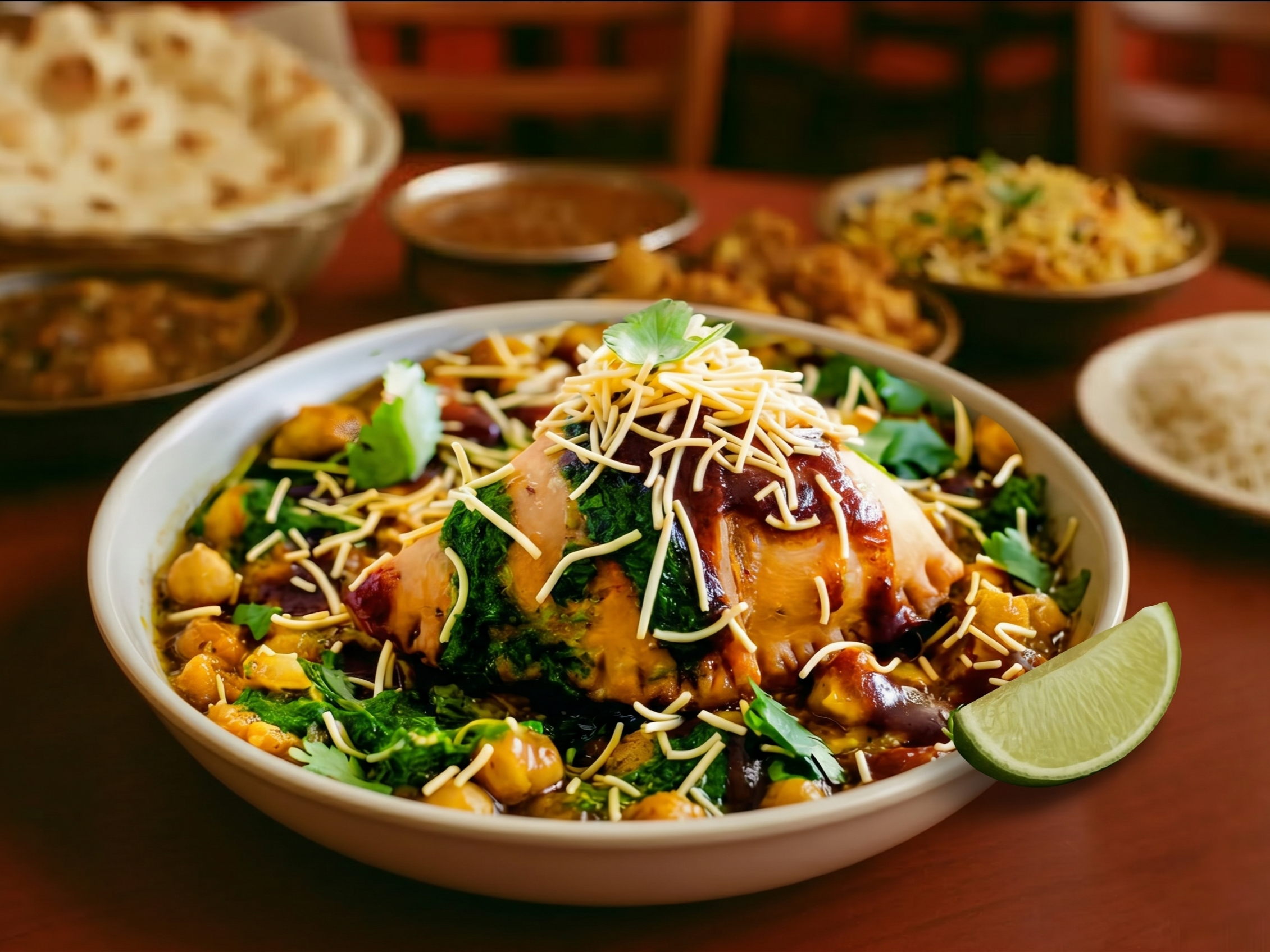 Samosa Chaat.
