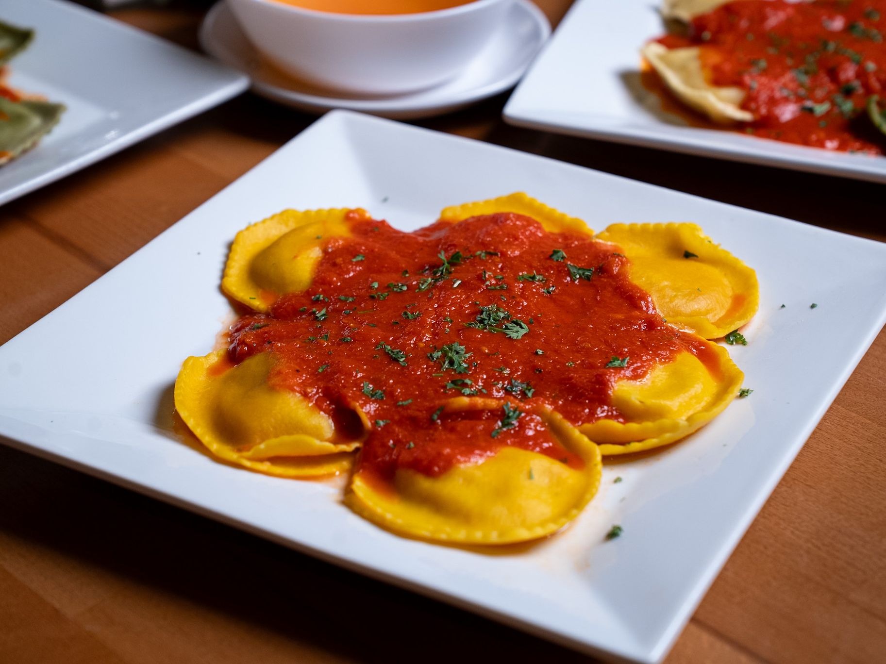 Seafood Ravioli.
