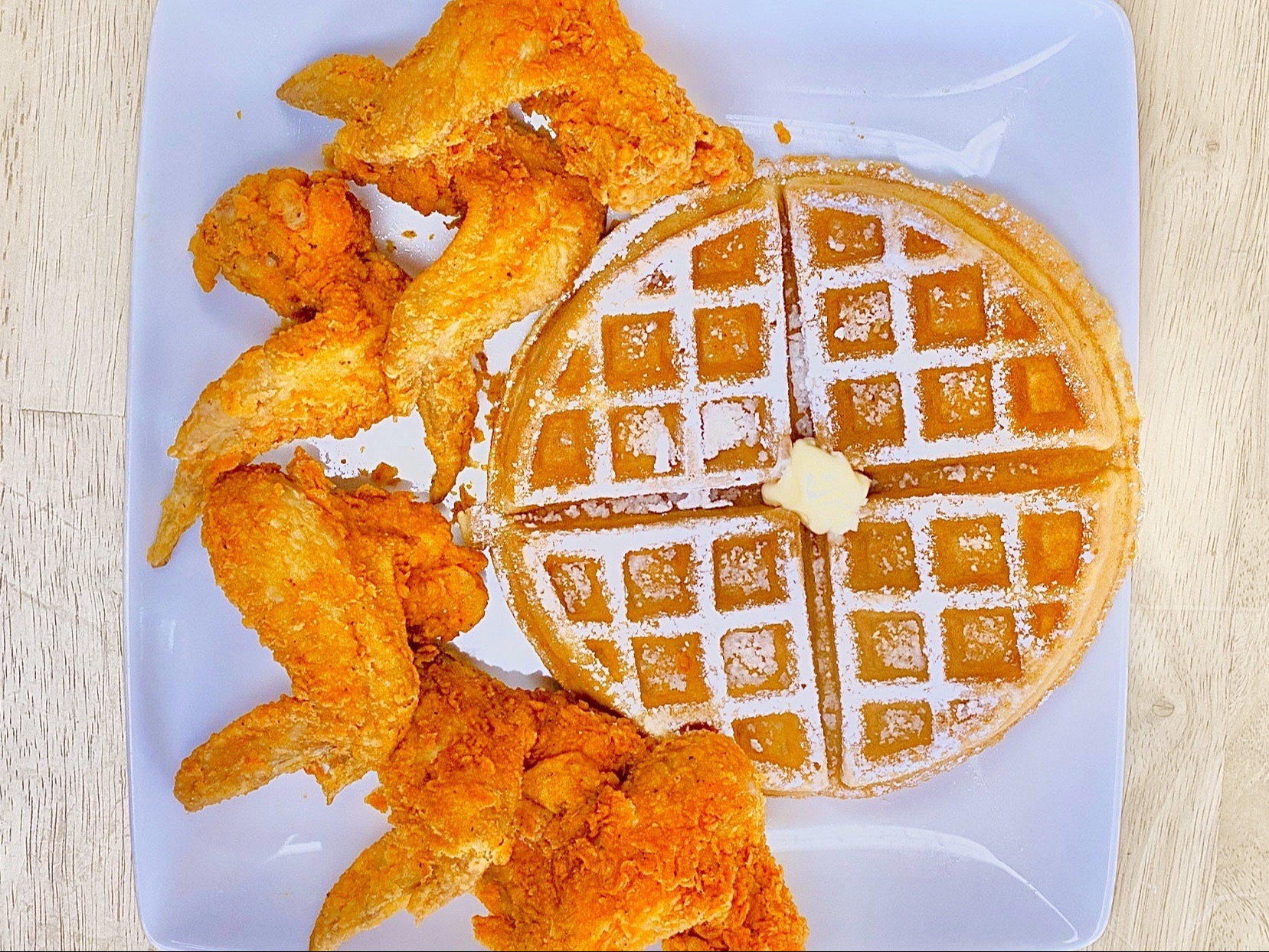 20 Wings & 4 Waffles.