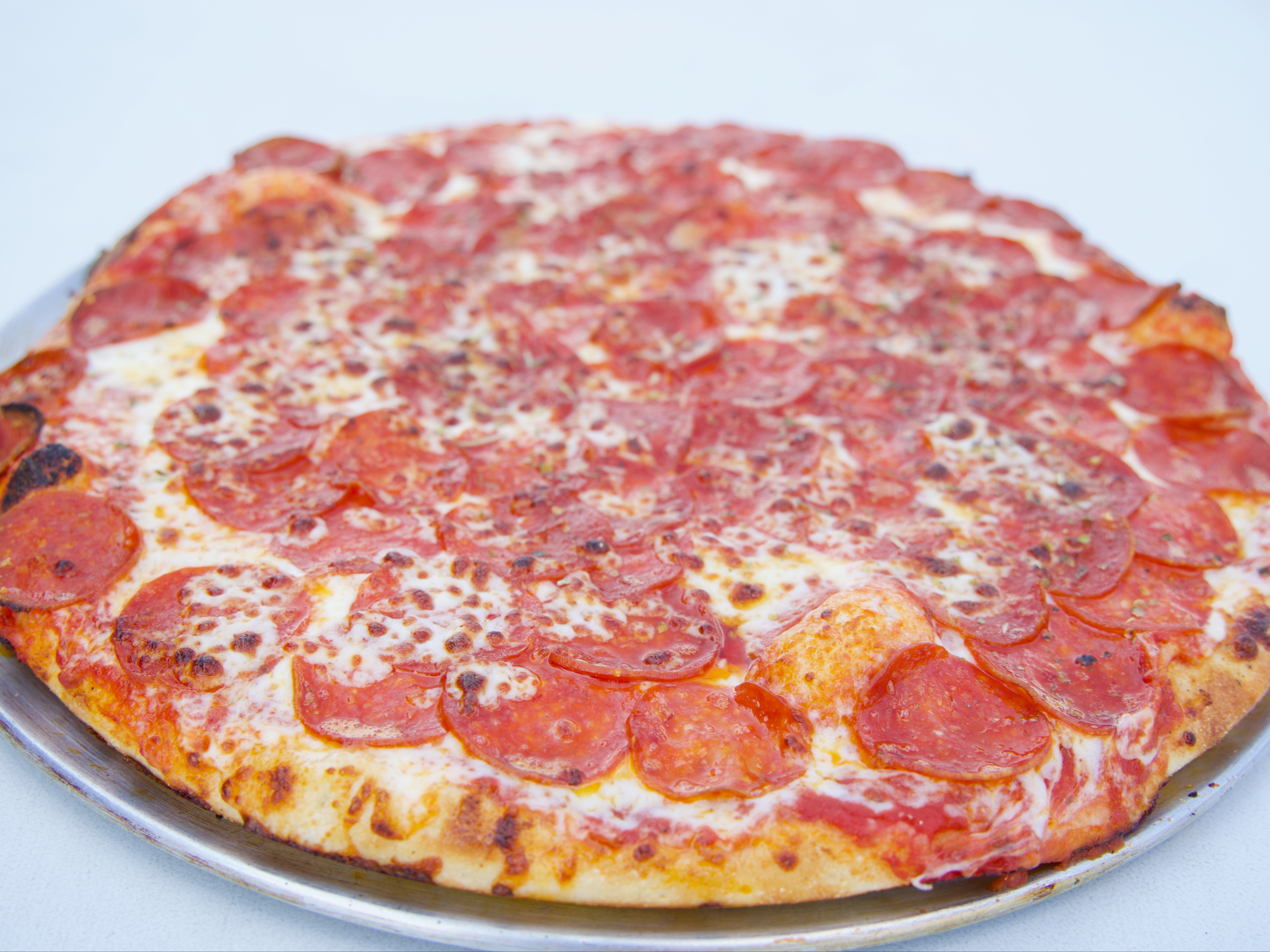 Beef Pepperoni Pizza.