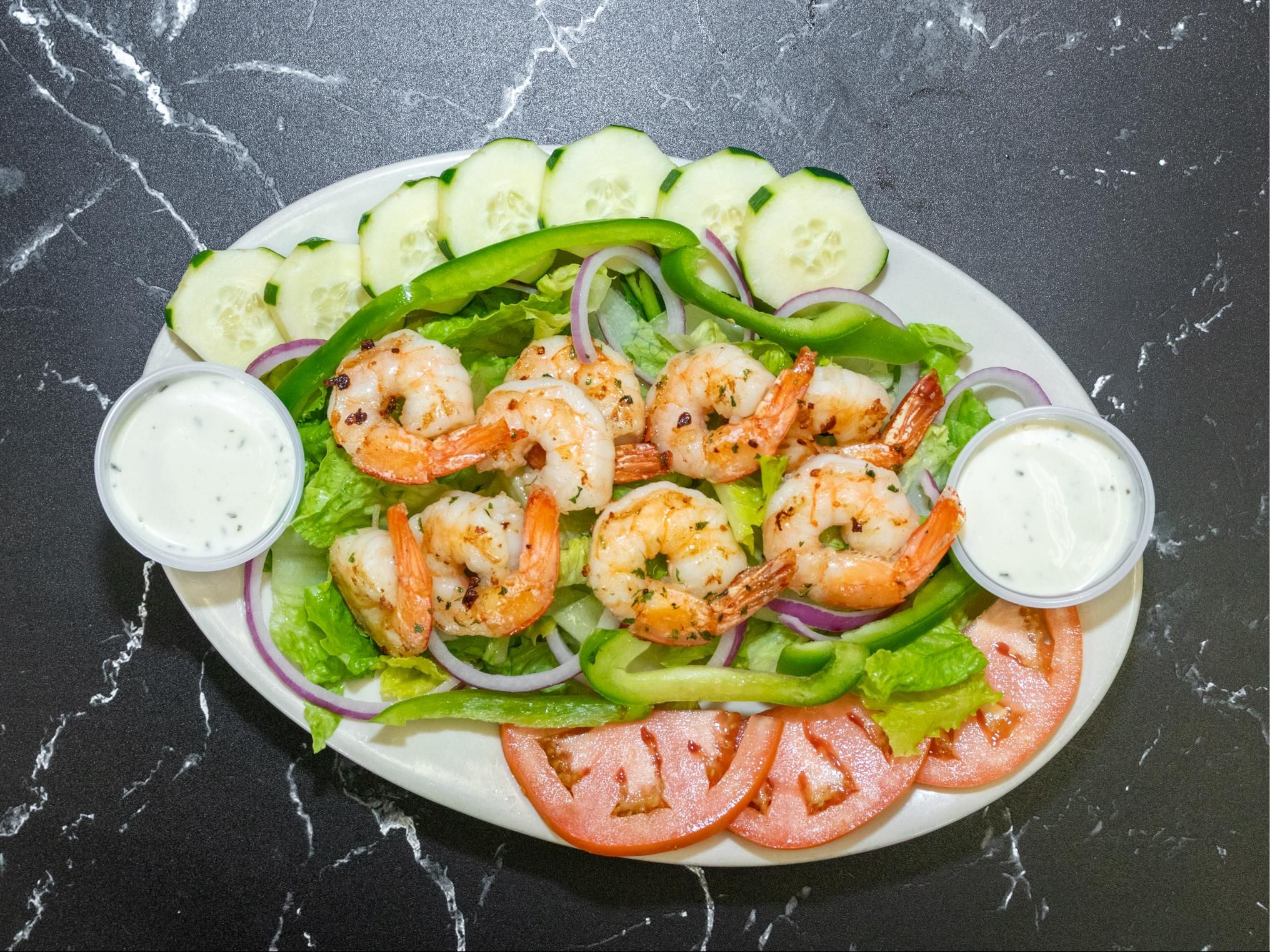 Grilled Shrimp Salad.