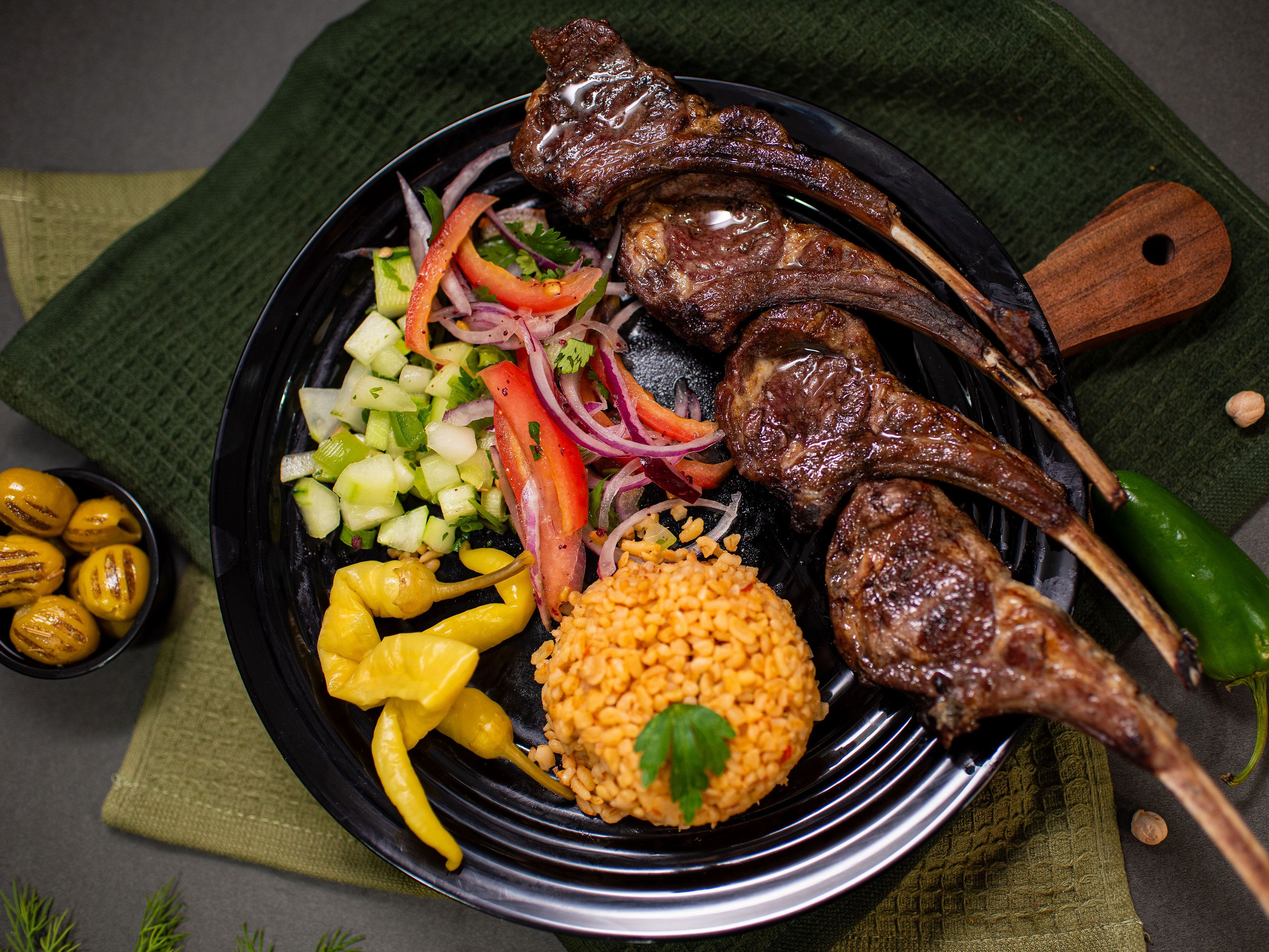 Lamb Chops Plate.