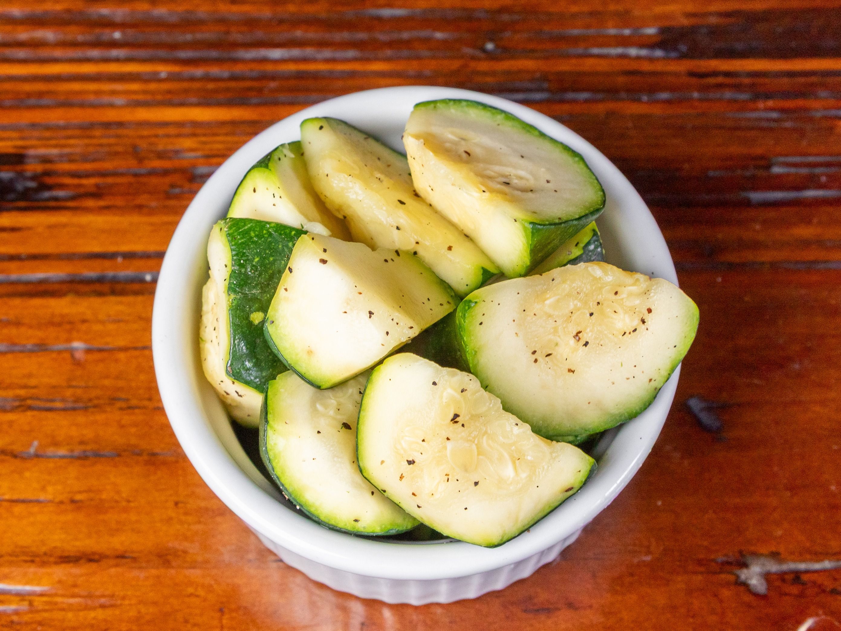 Steamed Zucchini.