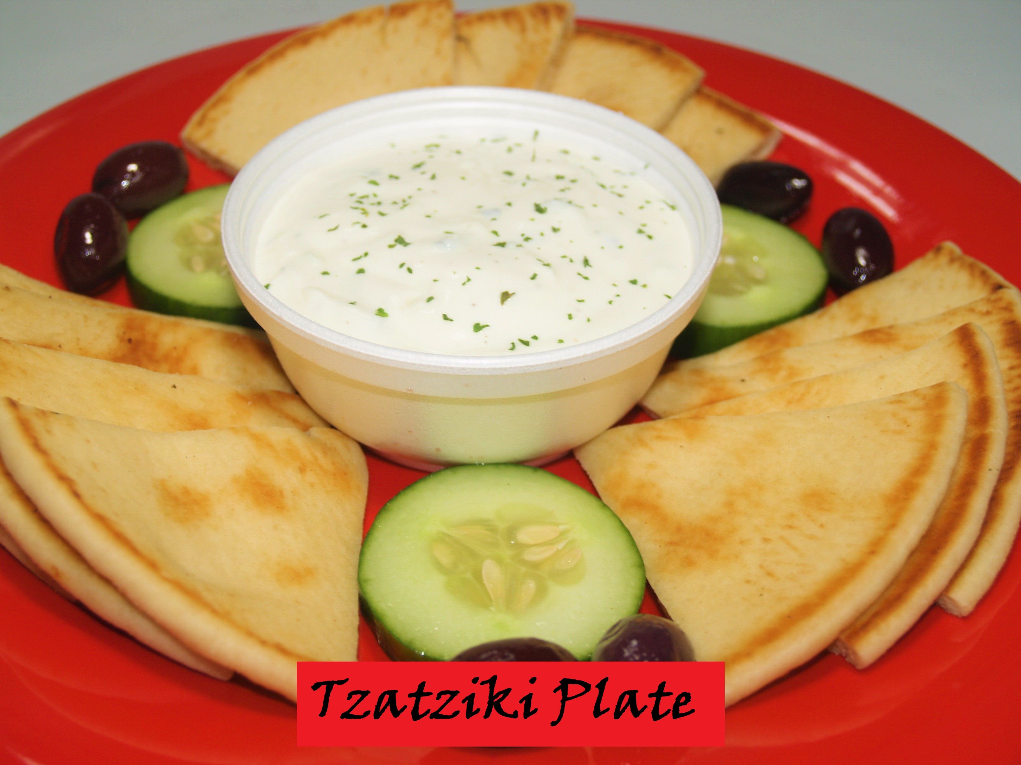 Tzatziki Plate.