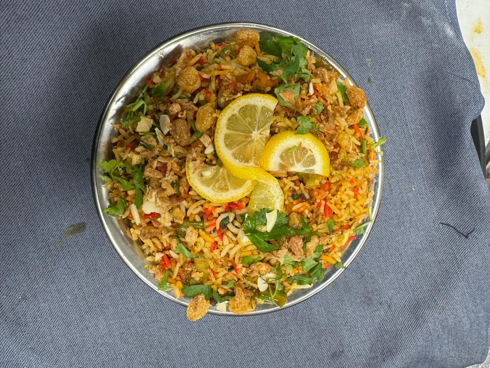 Avakai Goat Biryani.