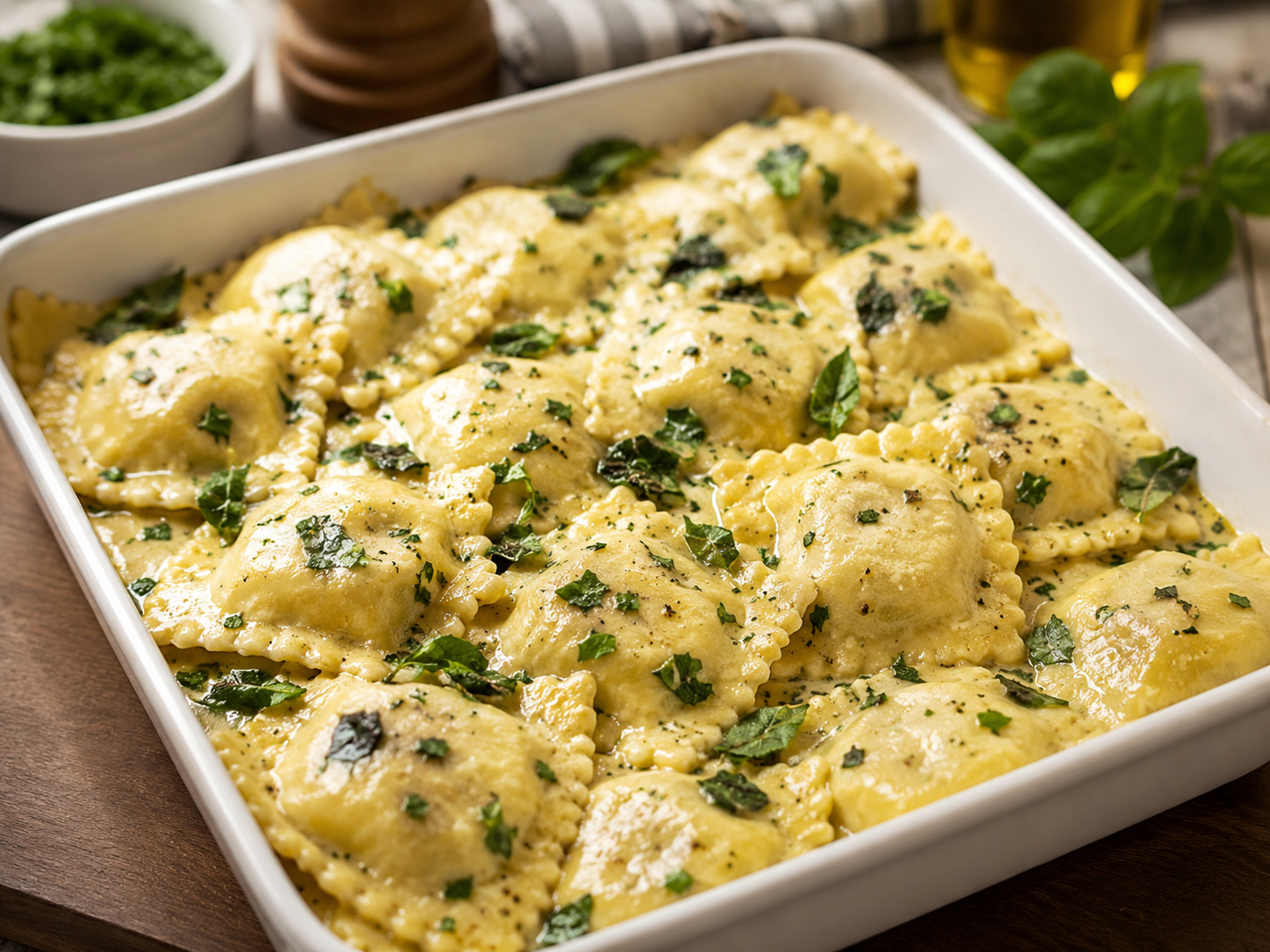 Pasta Ravioli 31 Ppl & Up $10.00 Per Person.