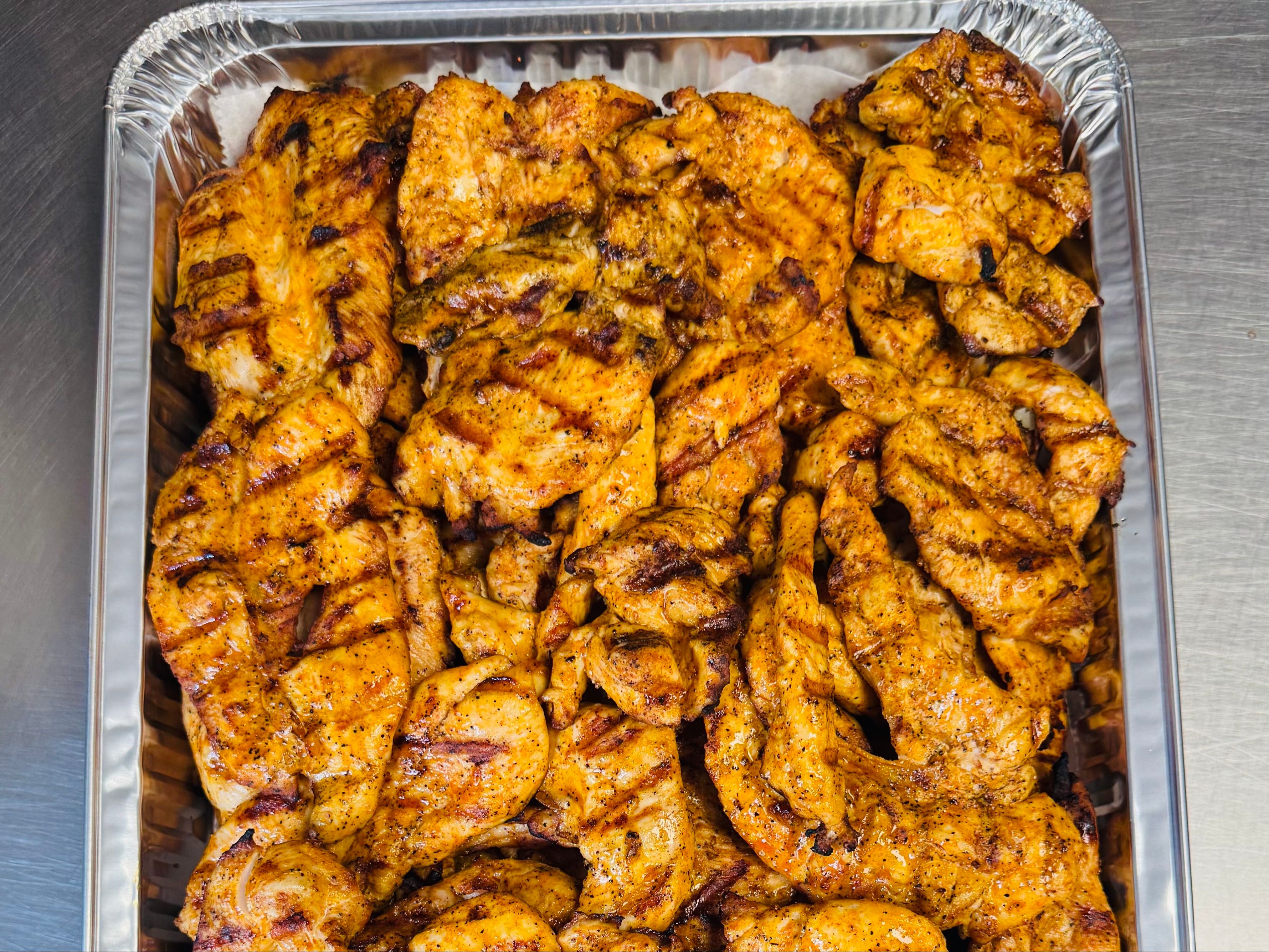Full Tray Chicken Kabob.