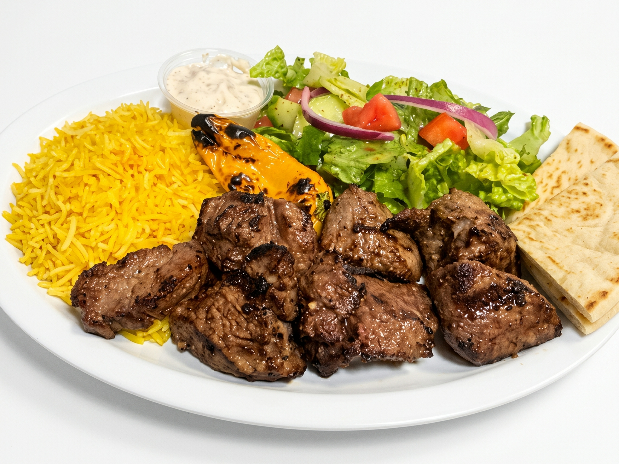 Filet Kabab Plate.