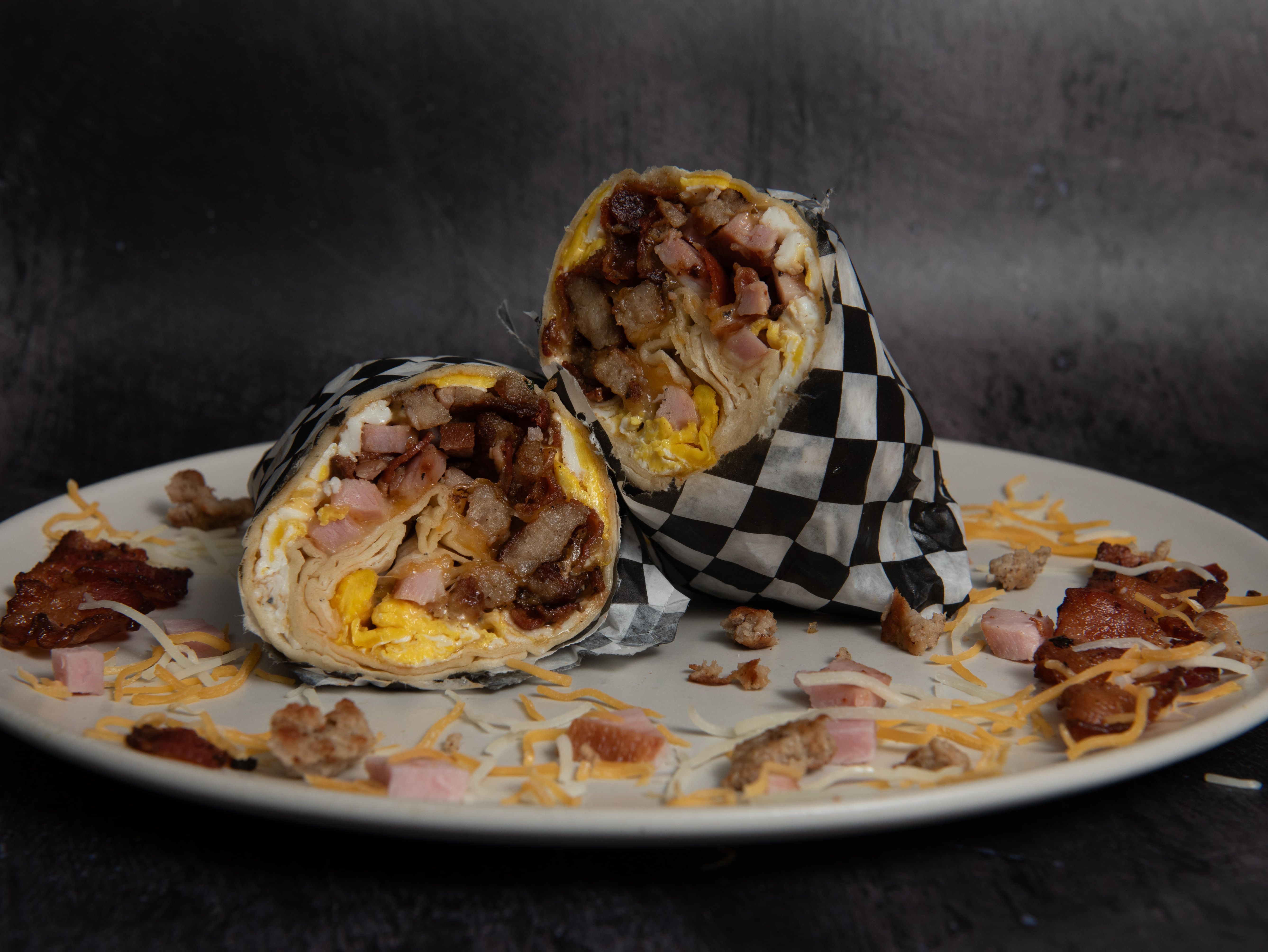 Gailene's Meat Lovin Burrito (Turkey).