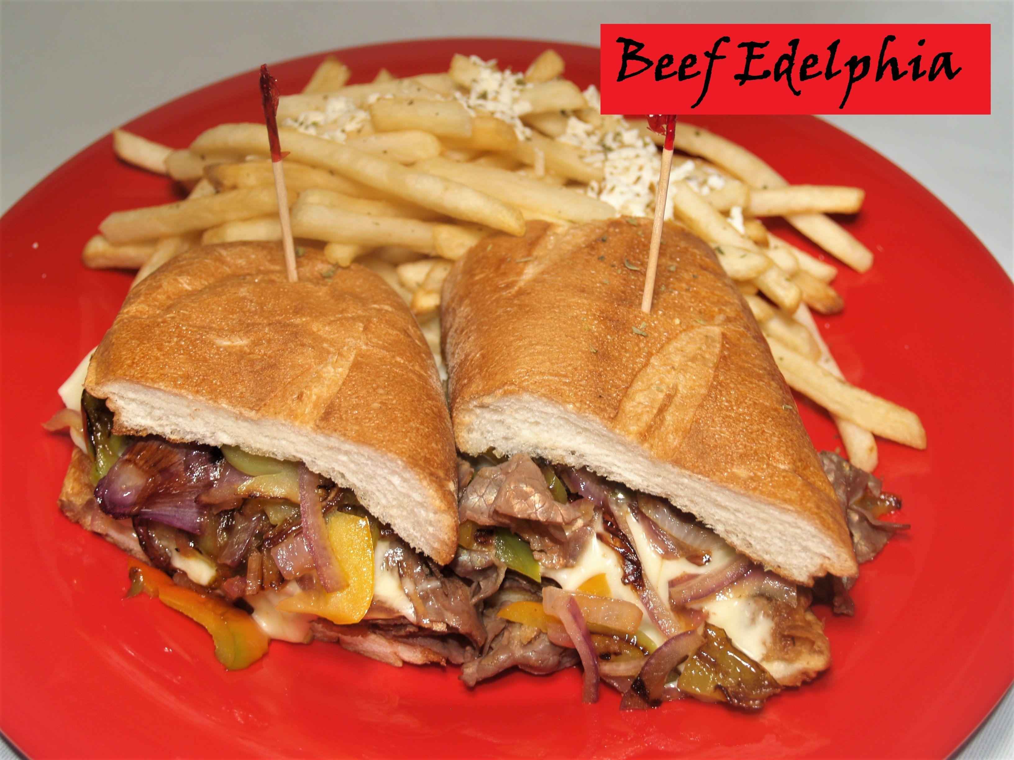 Beef Philadelphia Sandwich.