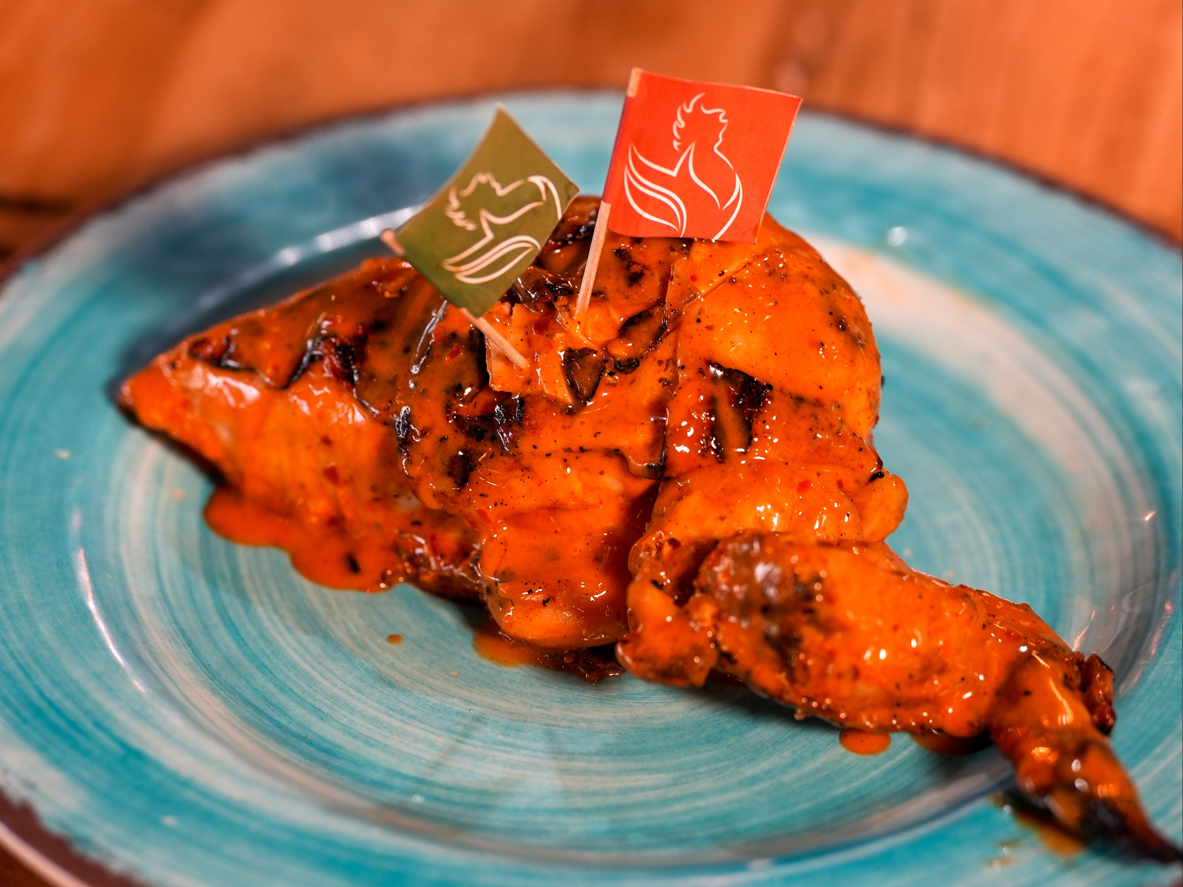 1/4 Chicken: Breast & Wing.