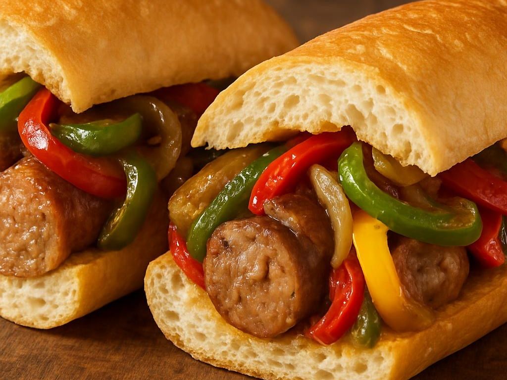Sausage and Pepper Whole Loaf Bread.