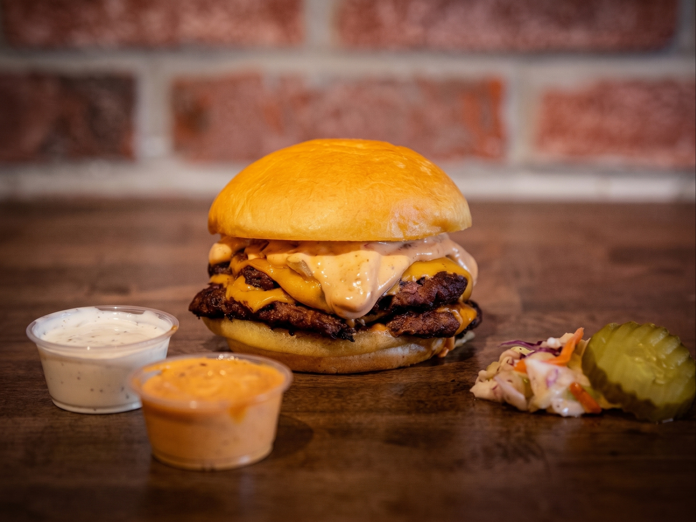 Signature Wagyu Smash Burger.