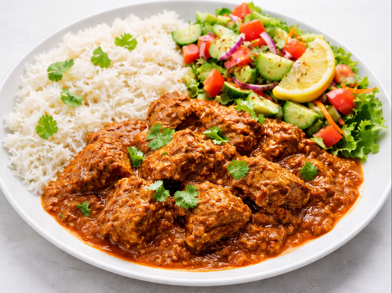 Goat Curry with Rice