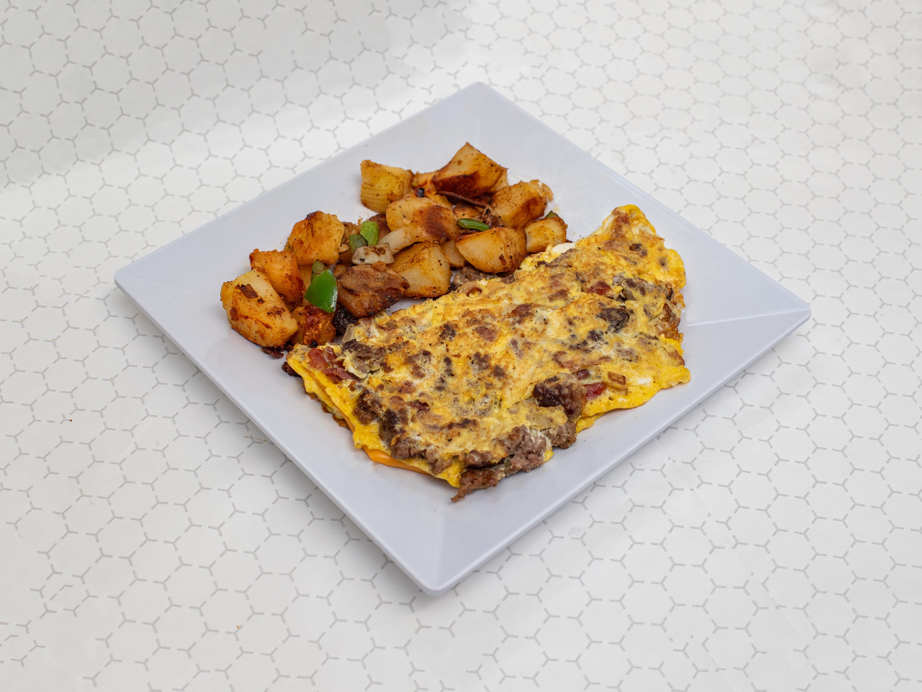 Bacon Cheeseburger Omelet.