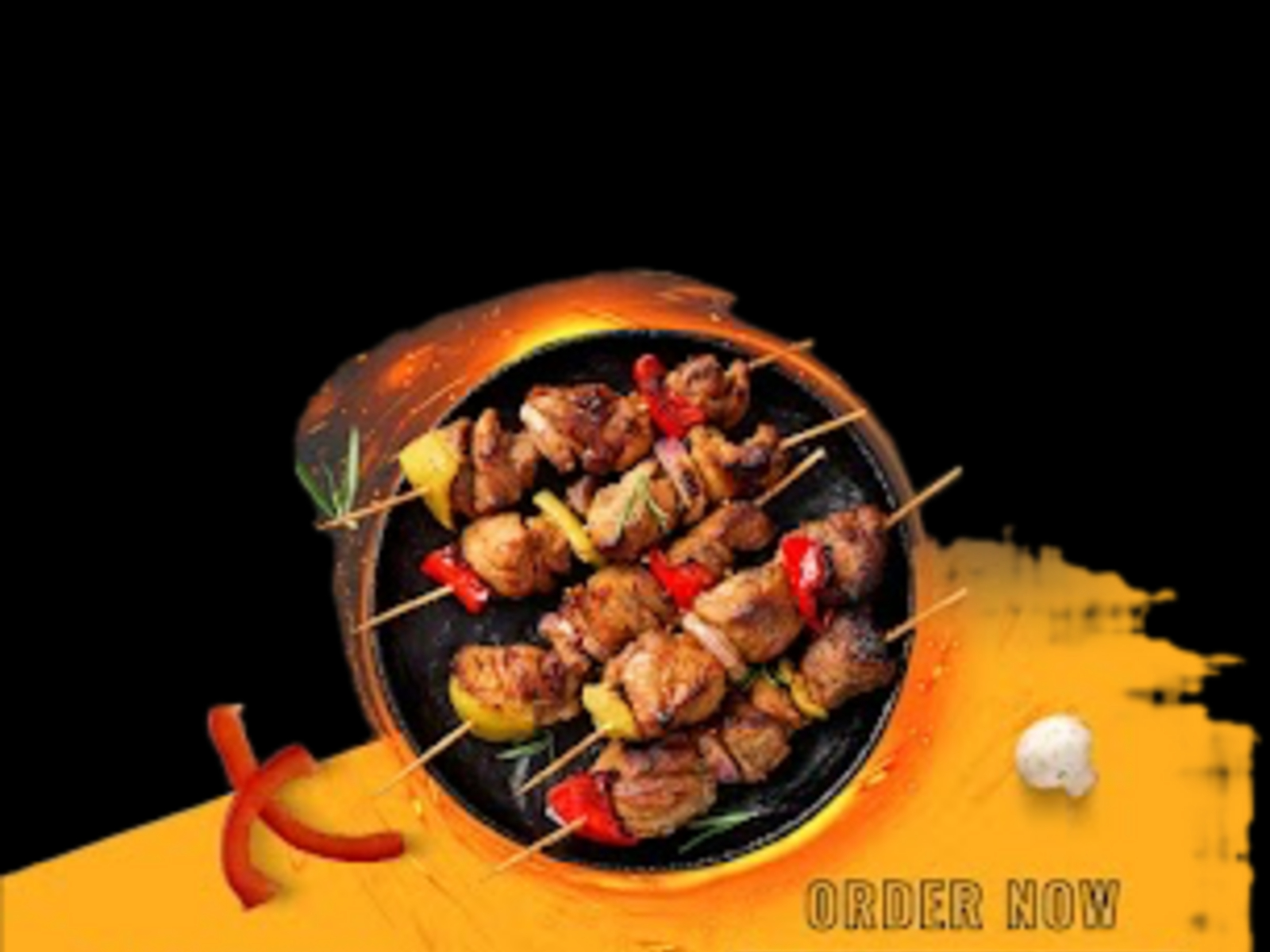 Chicken Kebab Plate.