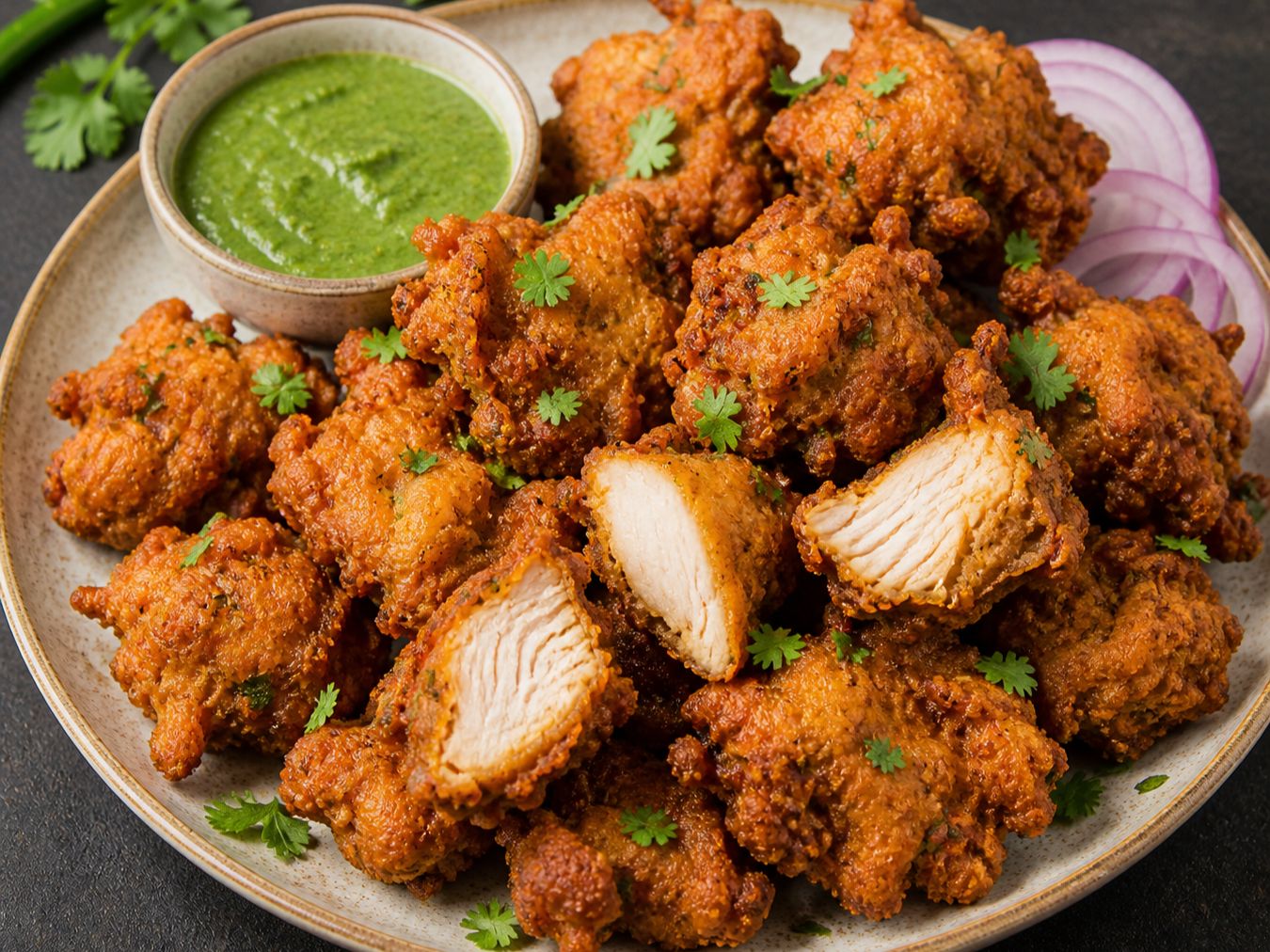 Chicken Pakora (GF).