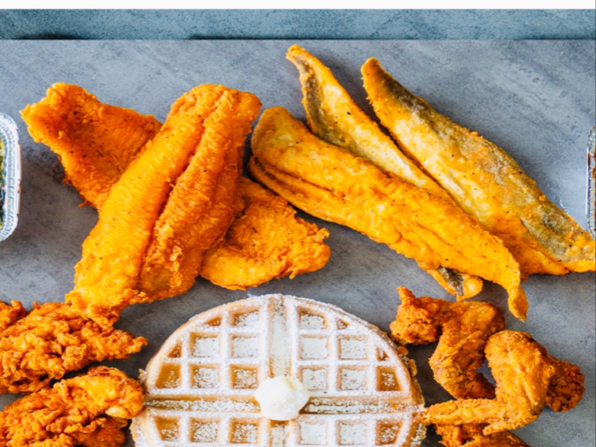 8 Catfish & 2 Waffles.