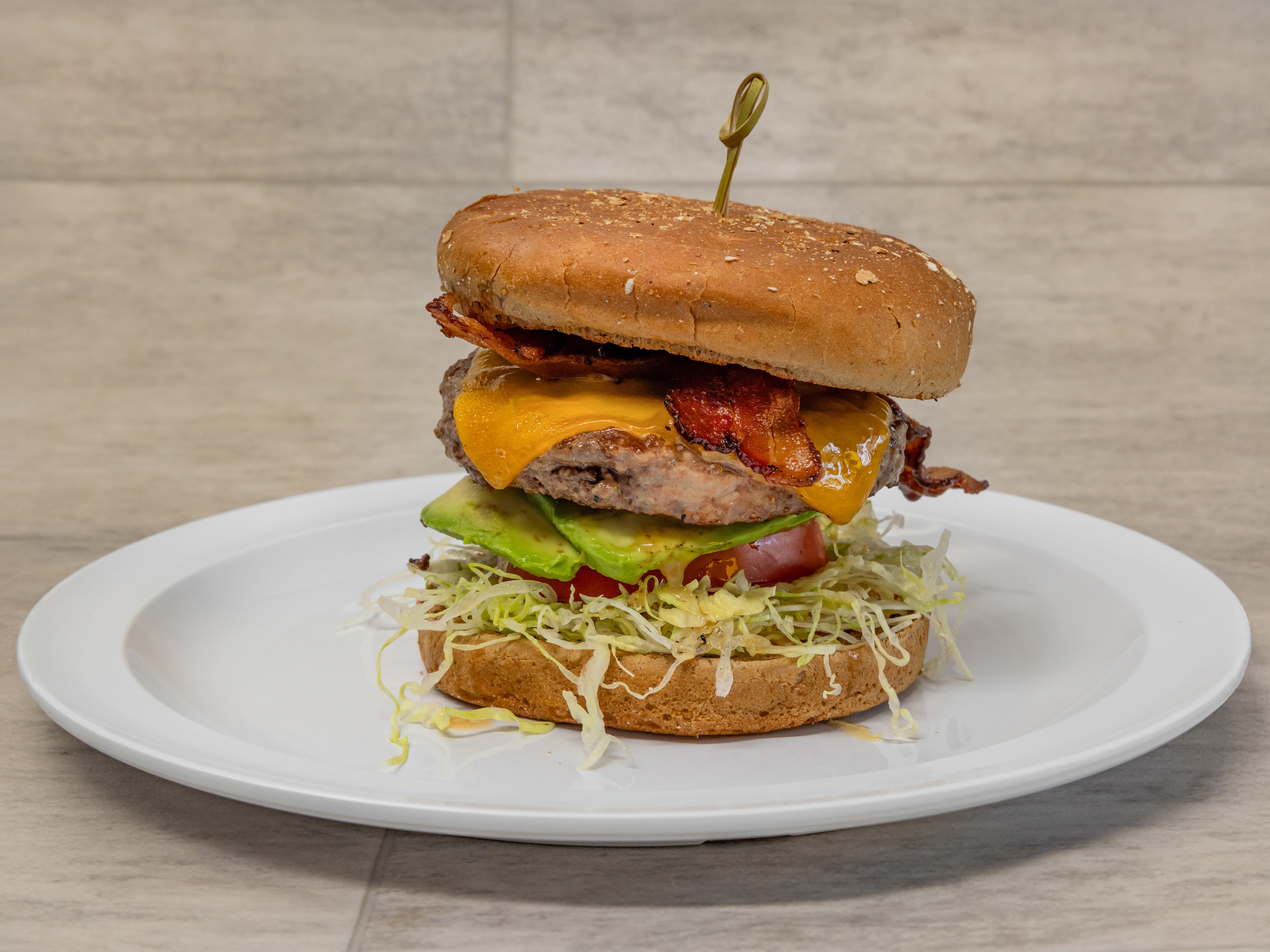 Avocado, Bacon & Cheese.