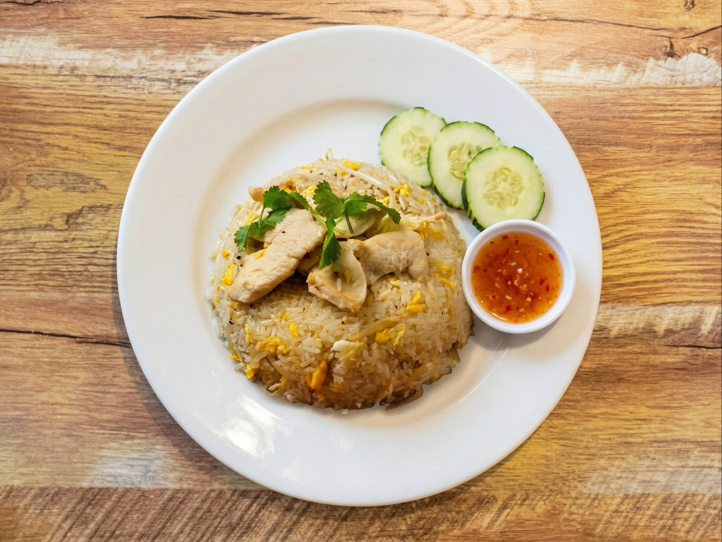 Koe Min Kai (Ginger Chicken Fried Rice).