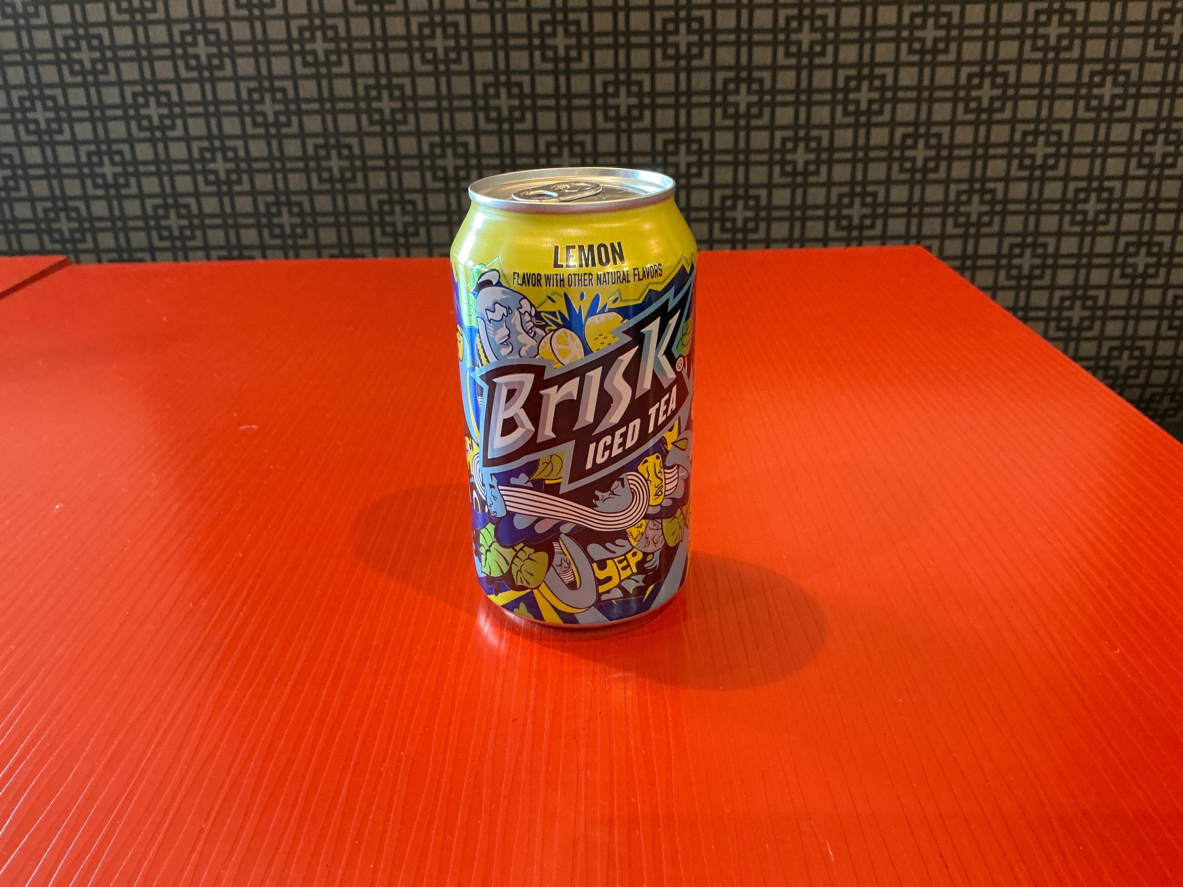 Can Brisk Iced Tea.