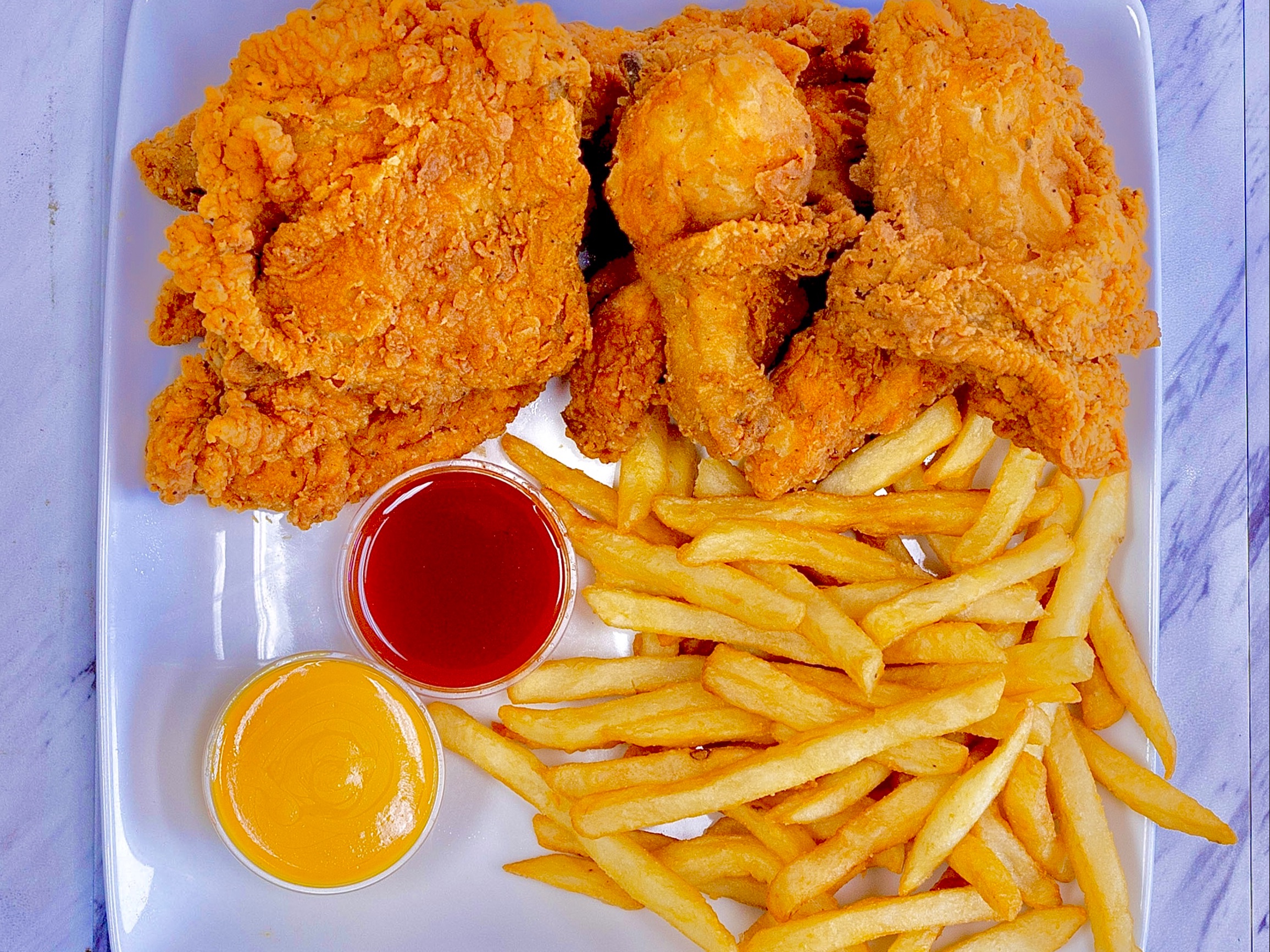 3 Dark Meat & 1 Side.