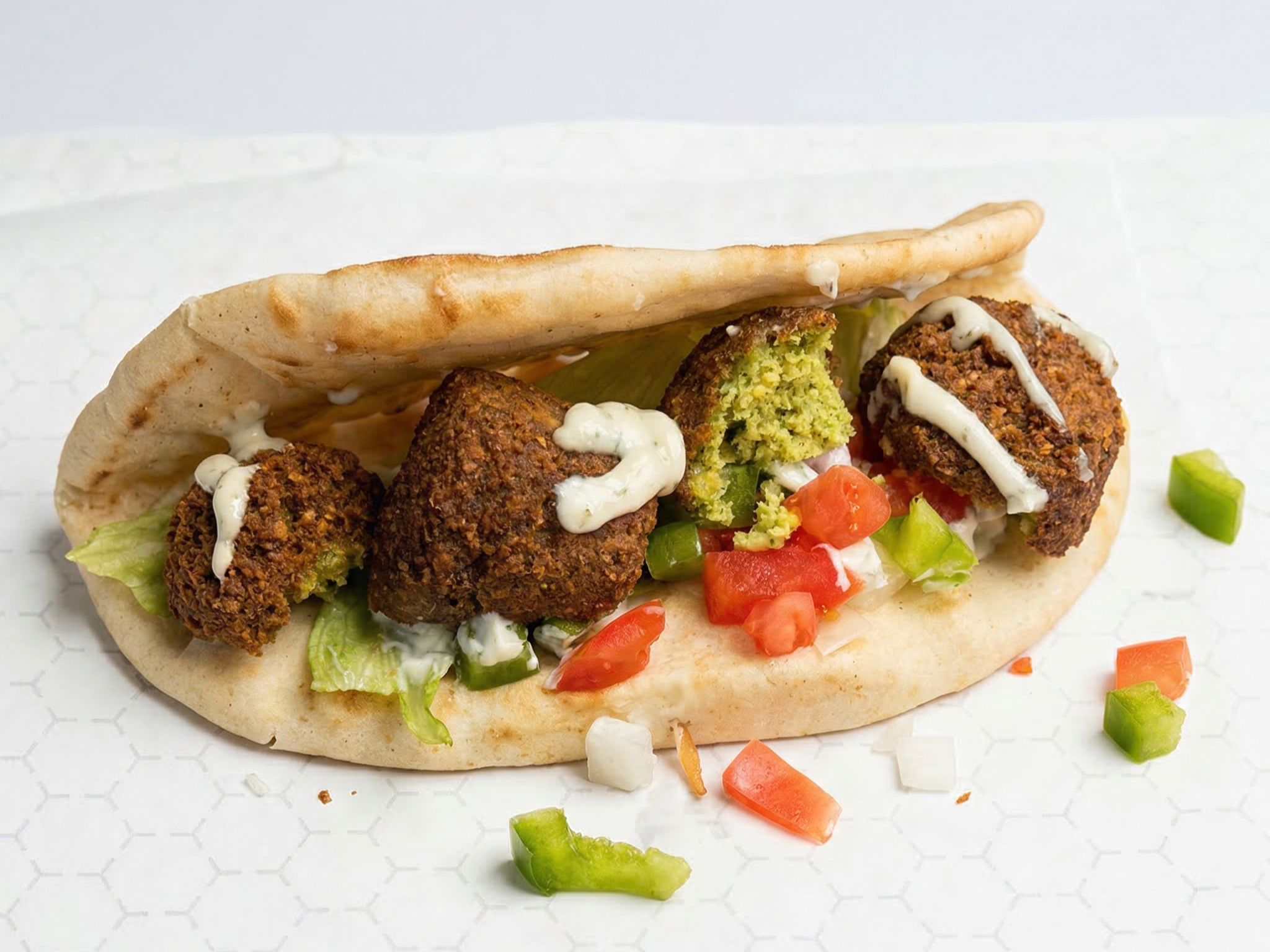 Falafel On Pita.