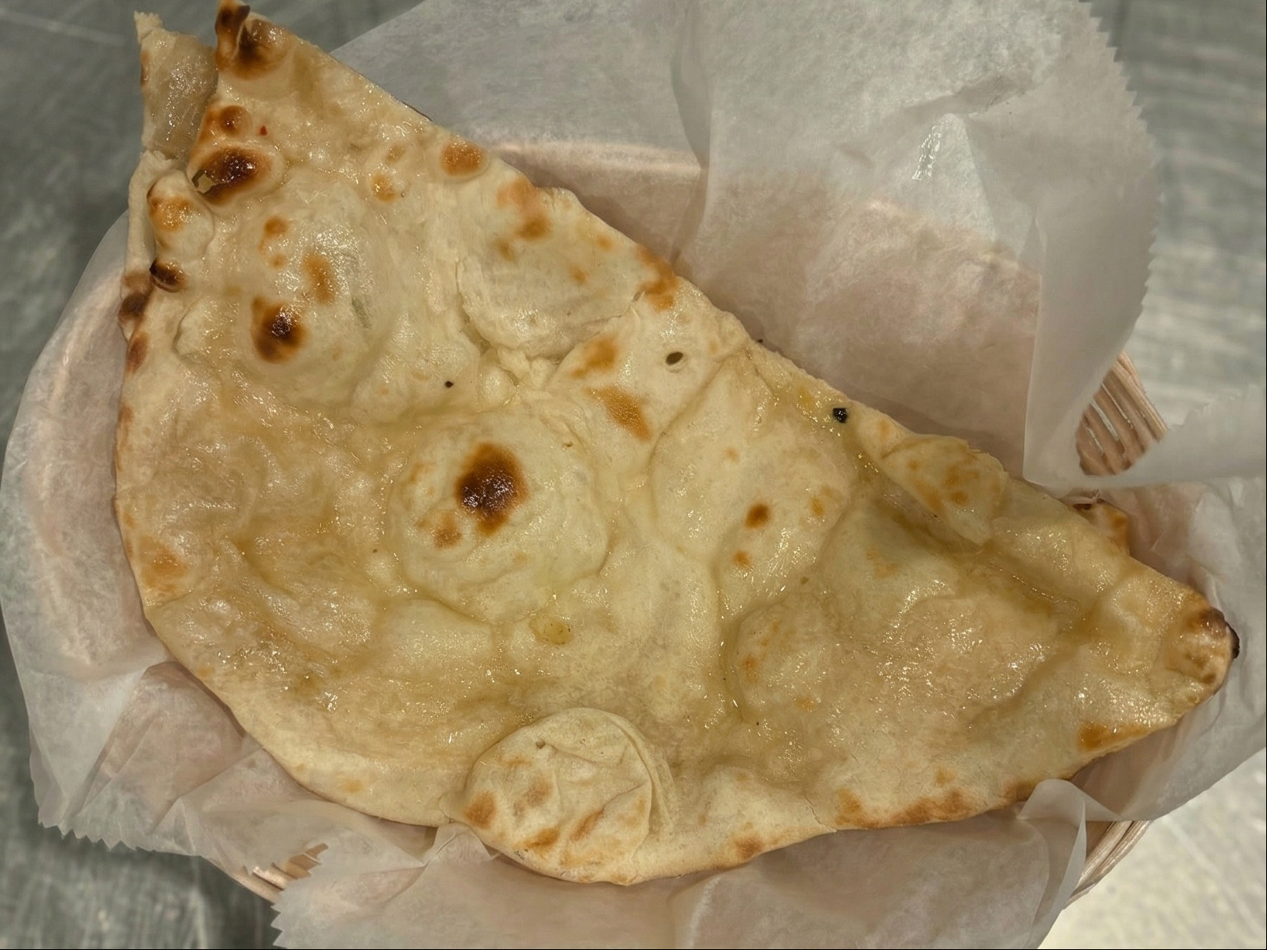 Buttered Naan.