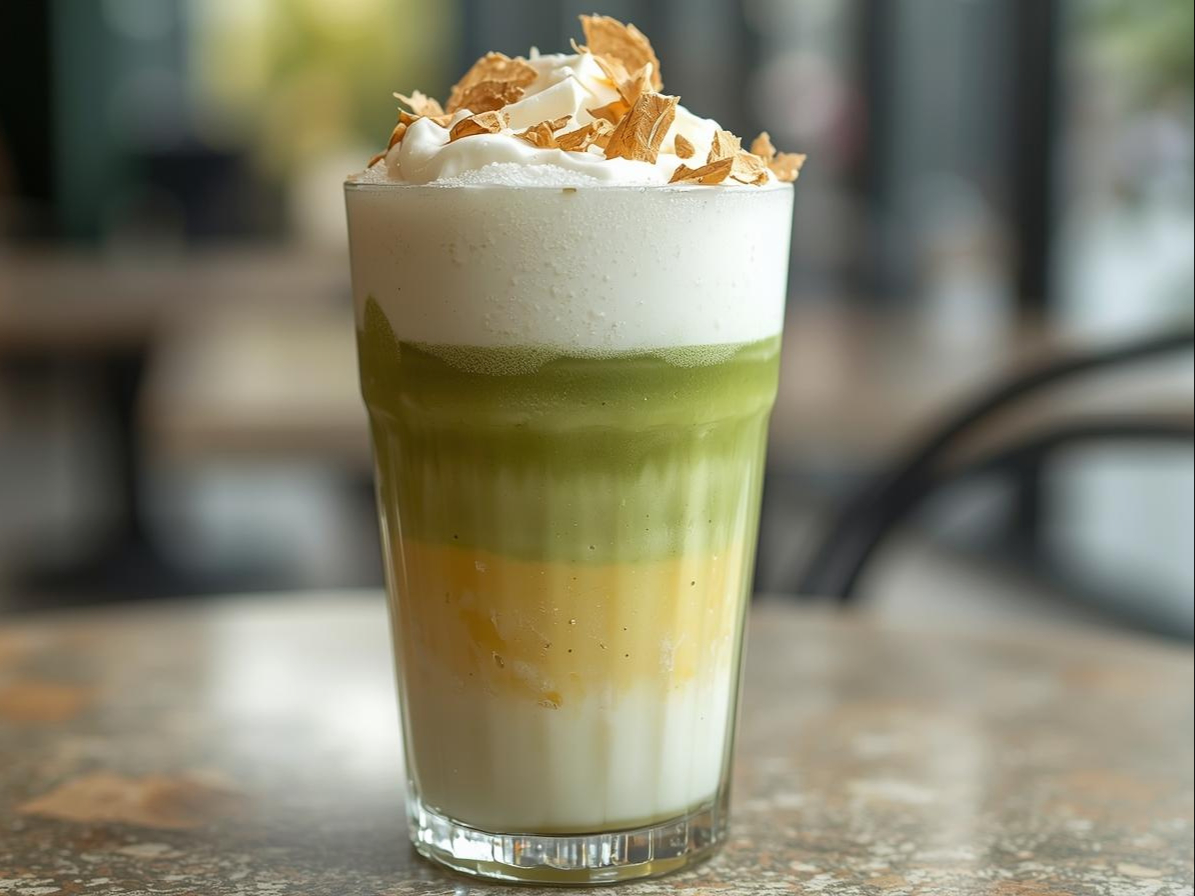 Matcha Pineapple Coconut.