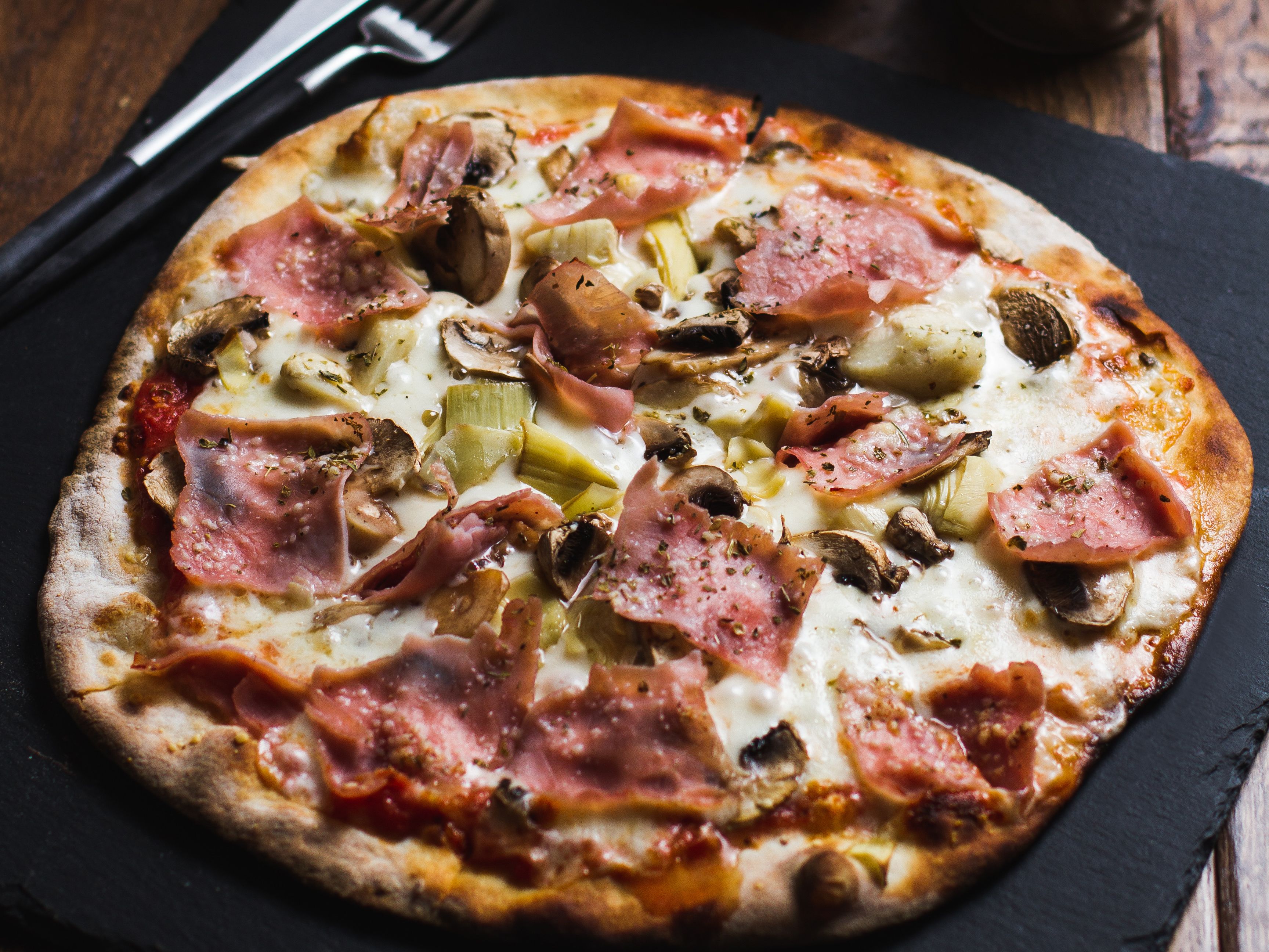 8" Capricciosa Pizza.