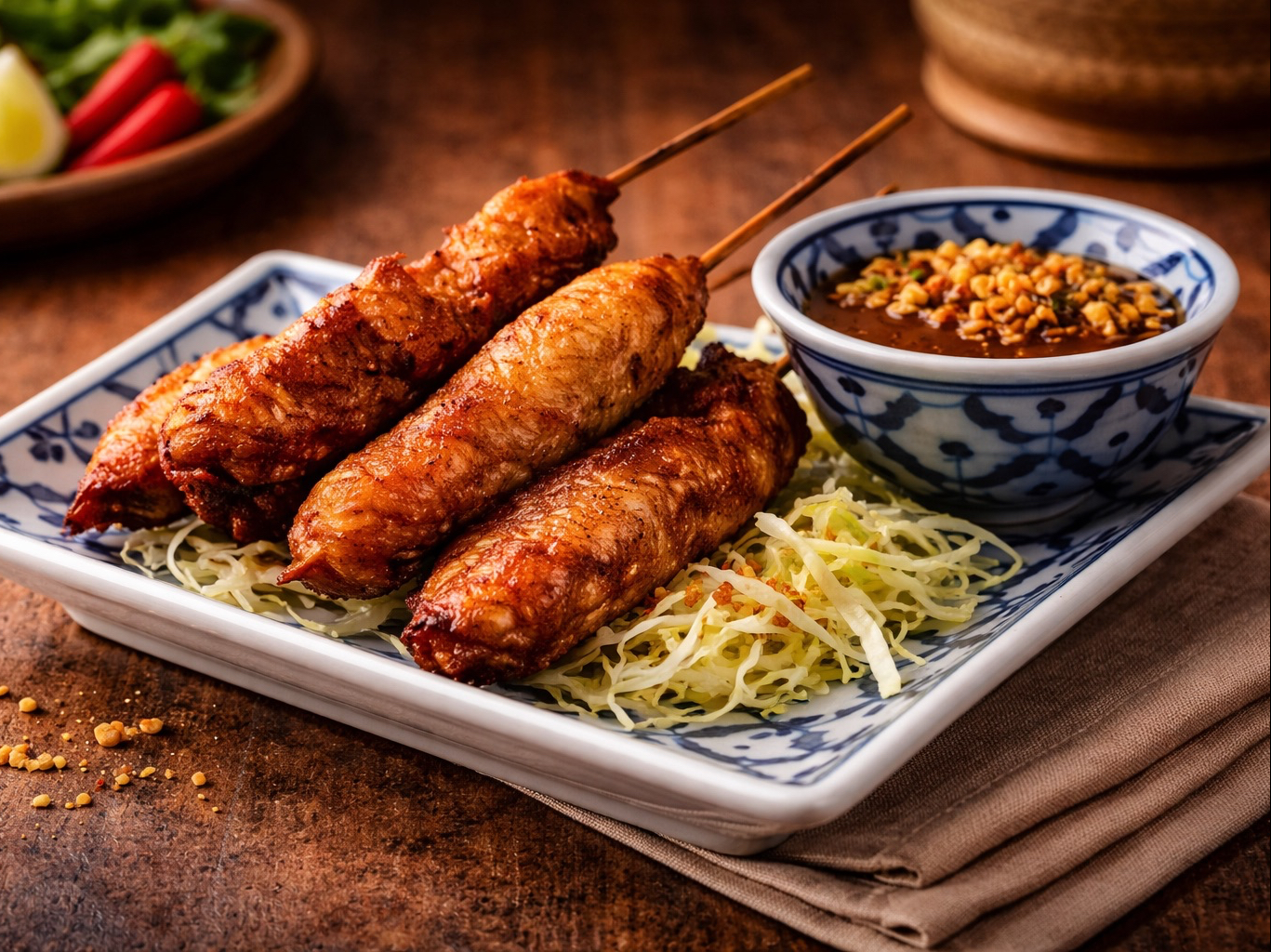 Satay Chicken.