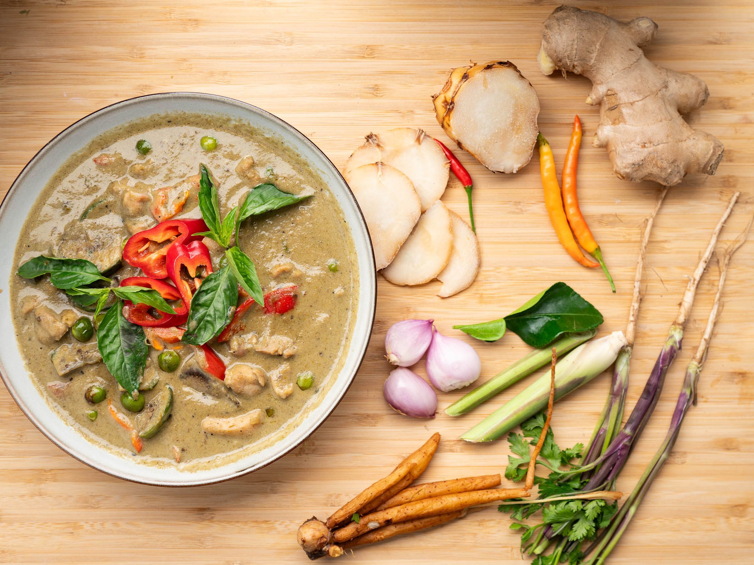 Green curry catering