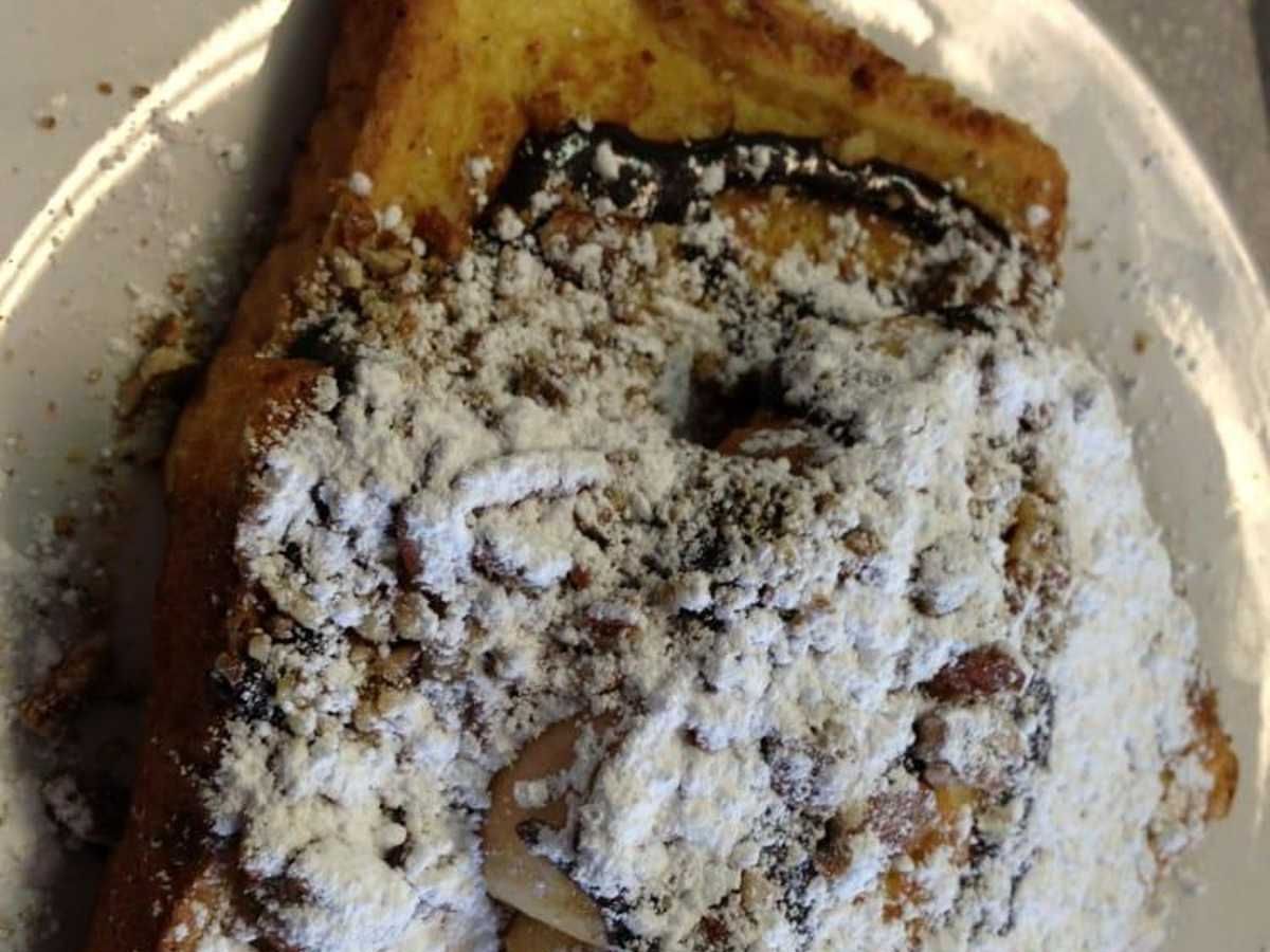Cinnamon Swirl Pecan French Toast.