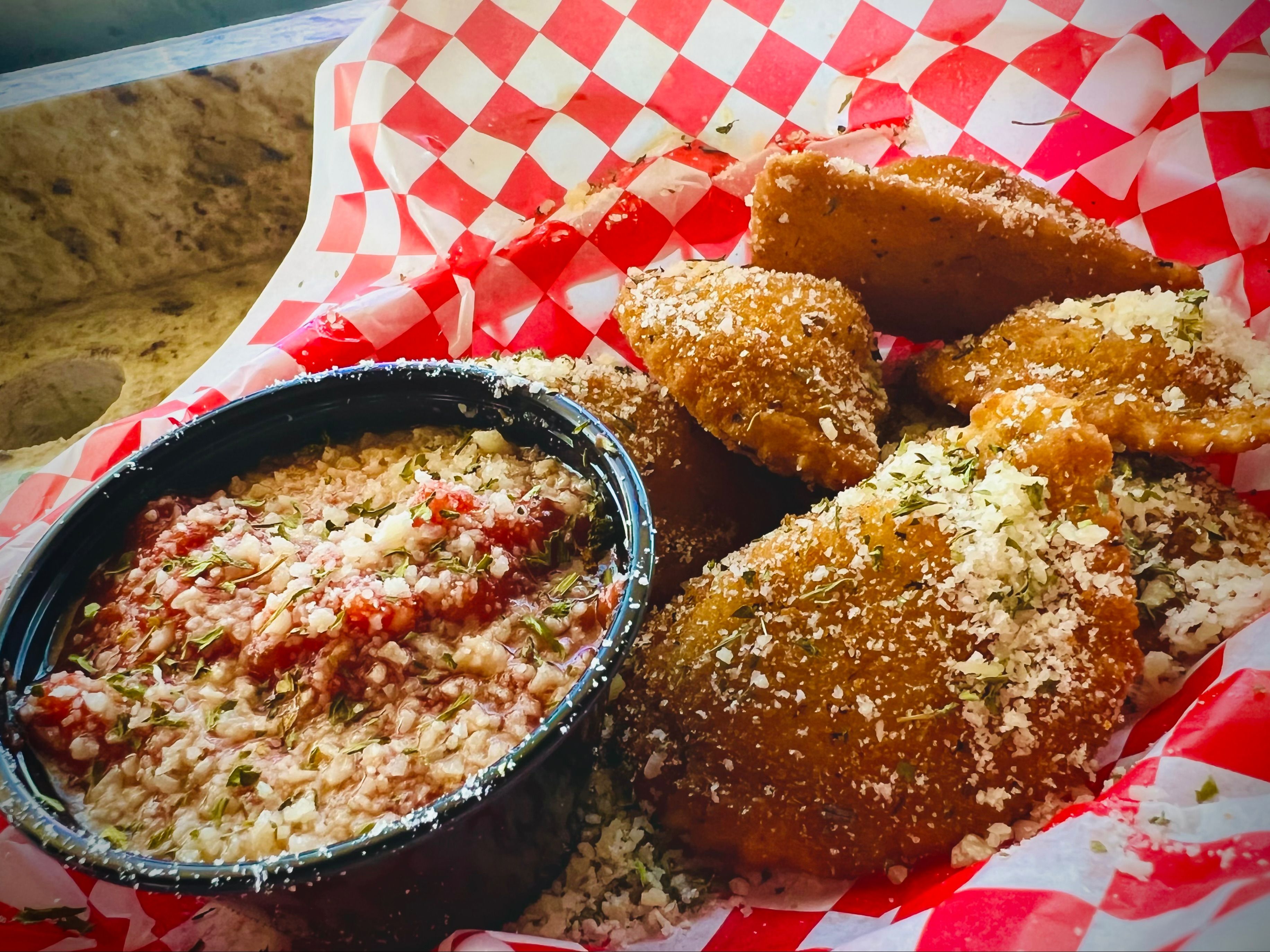 Fried Cheese Ravioli.