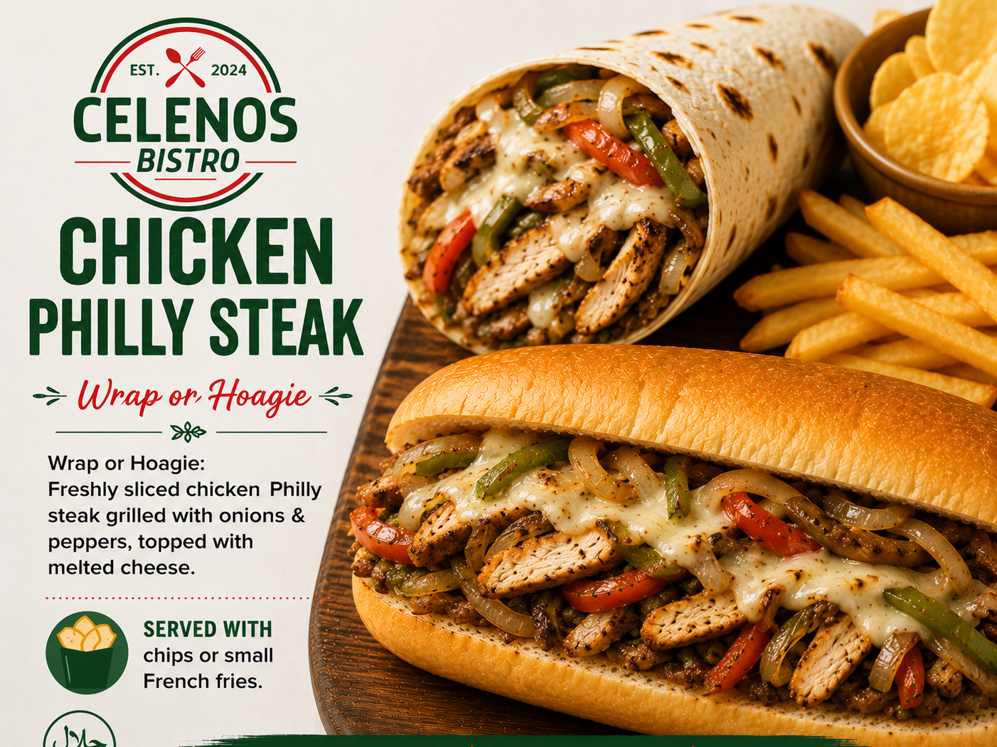 Chicken Philly Steak Sandwich
