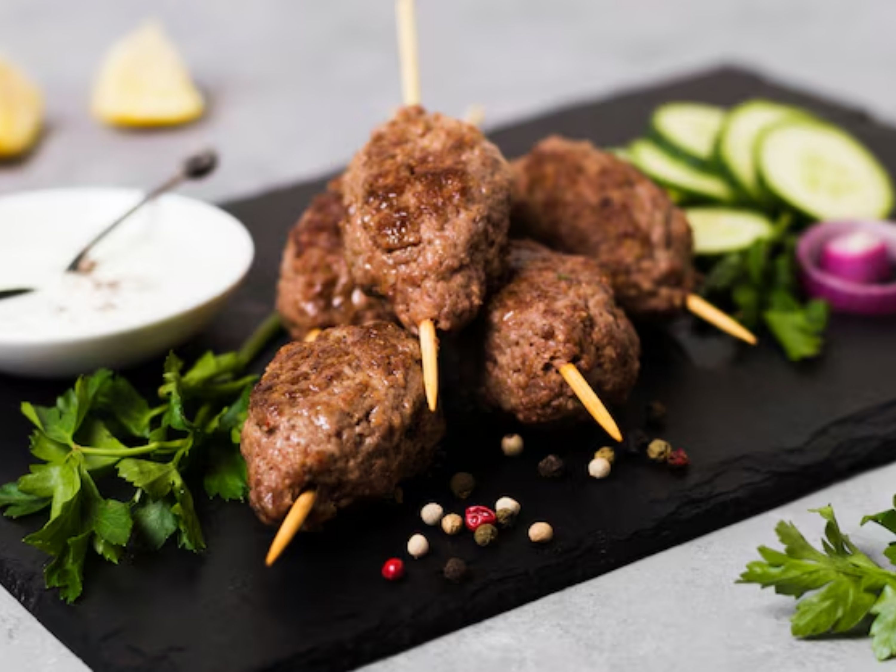 Lamb Seekh Kabab (6 Pcs).