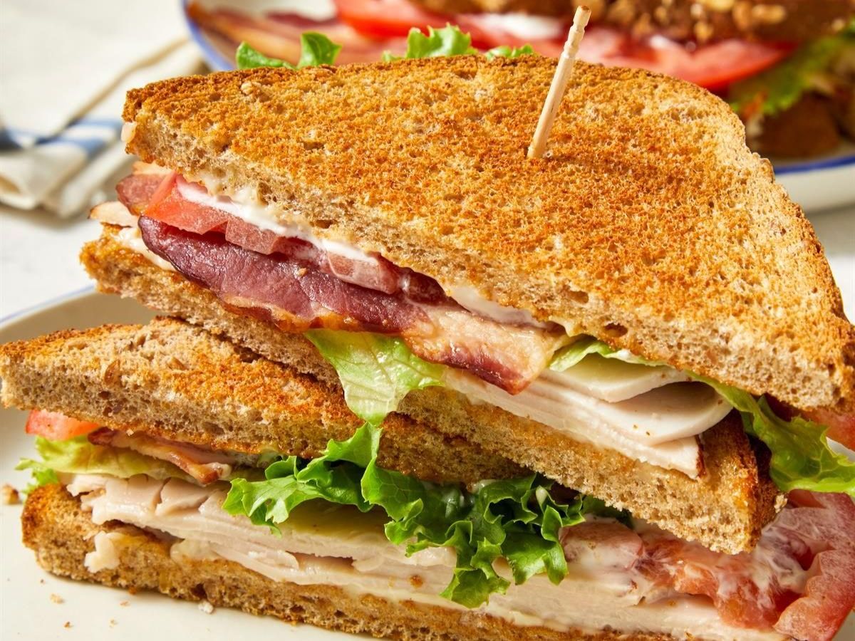 Turkey Club Sandwich.
