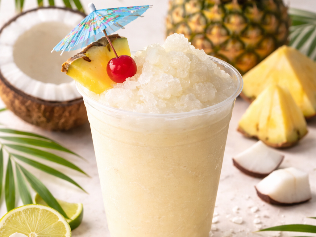 Pina Colada Slushy.