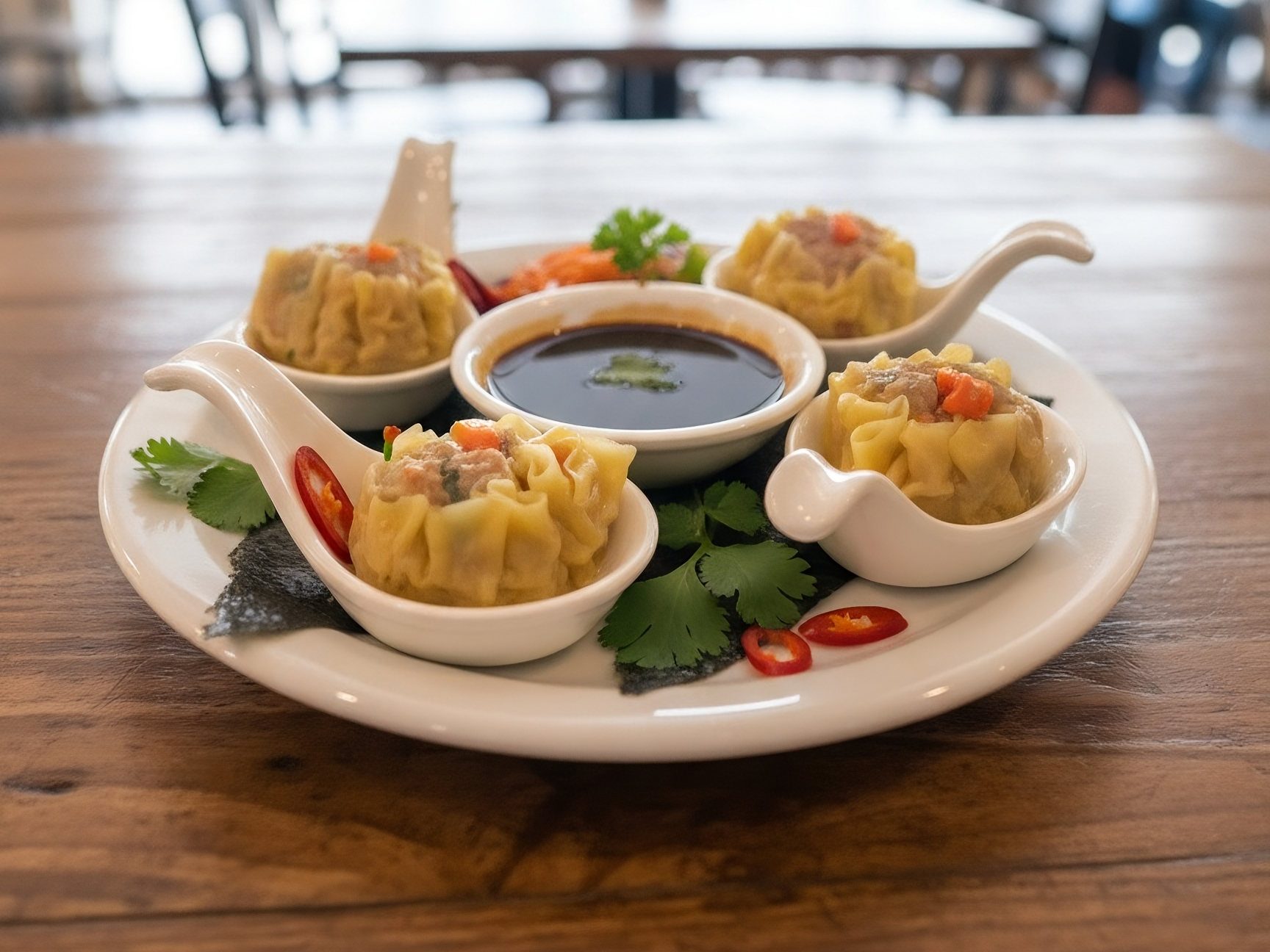 Steamed Dumplings.