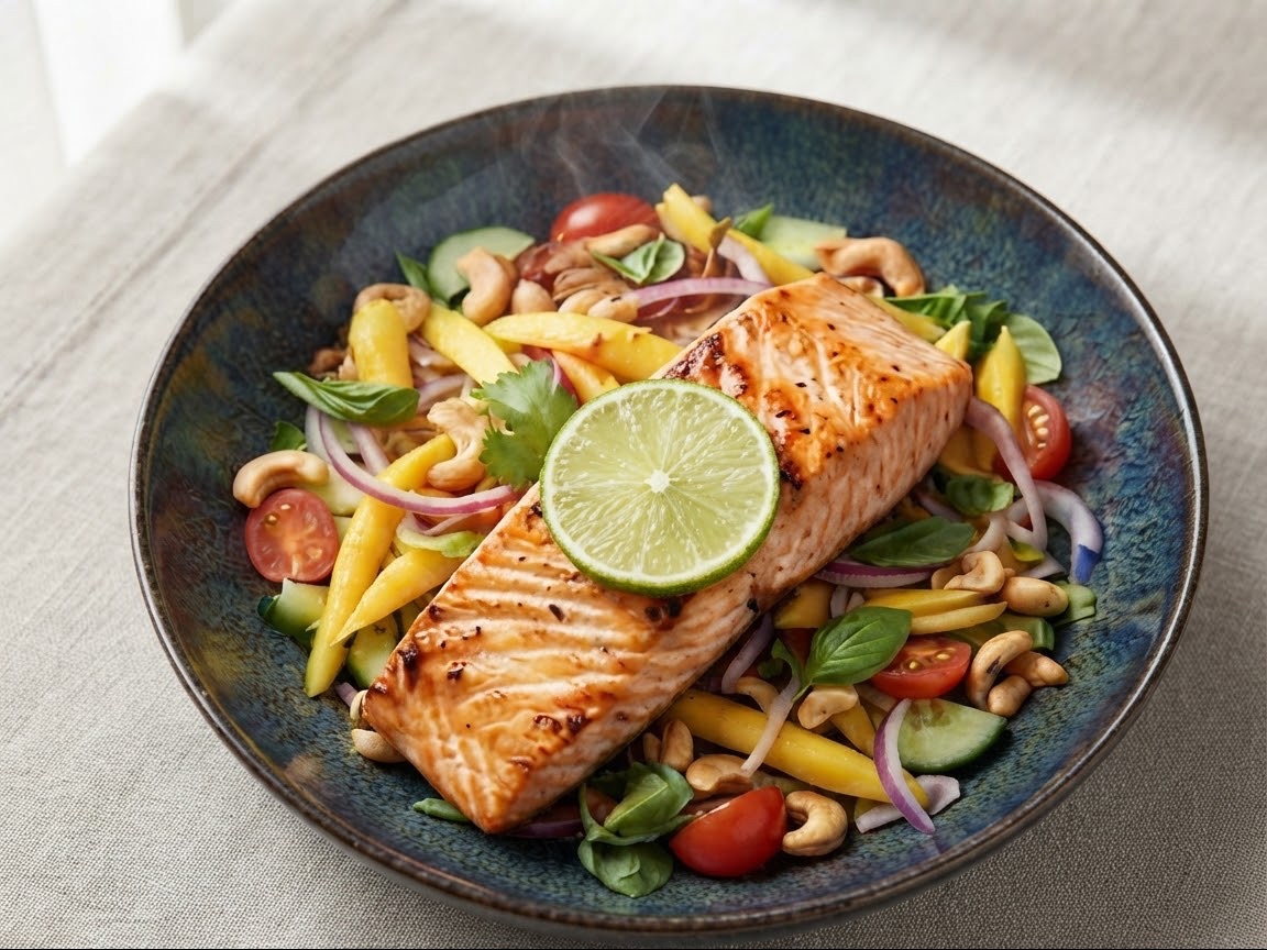 Salmon Mango Salad.
