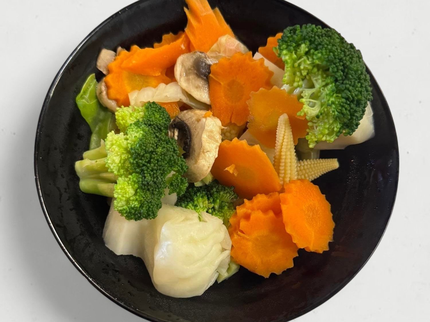Steamed Mixed Veggies.