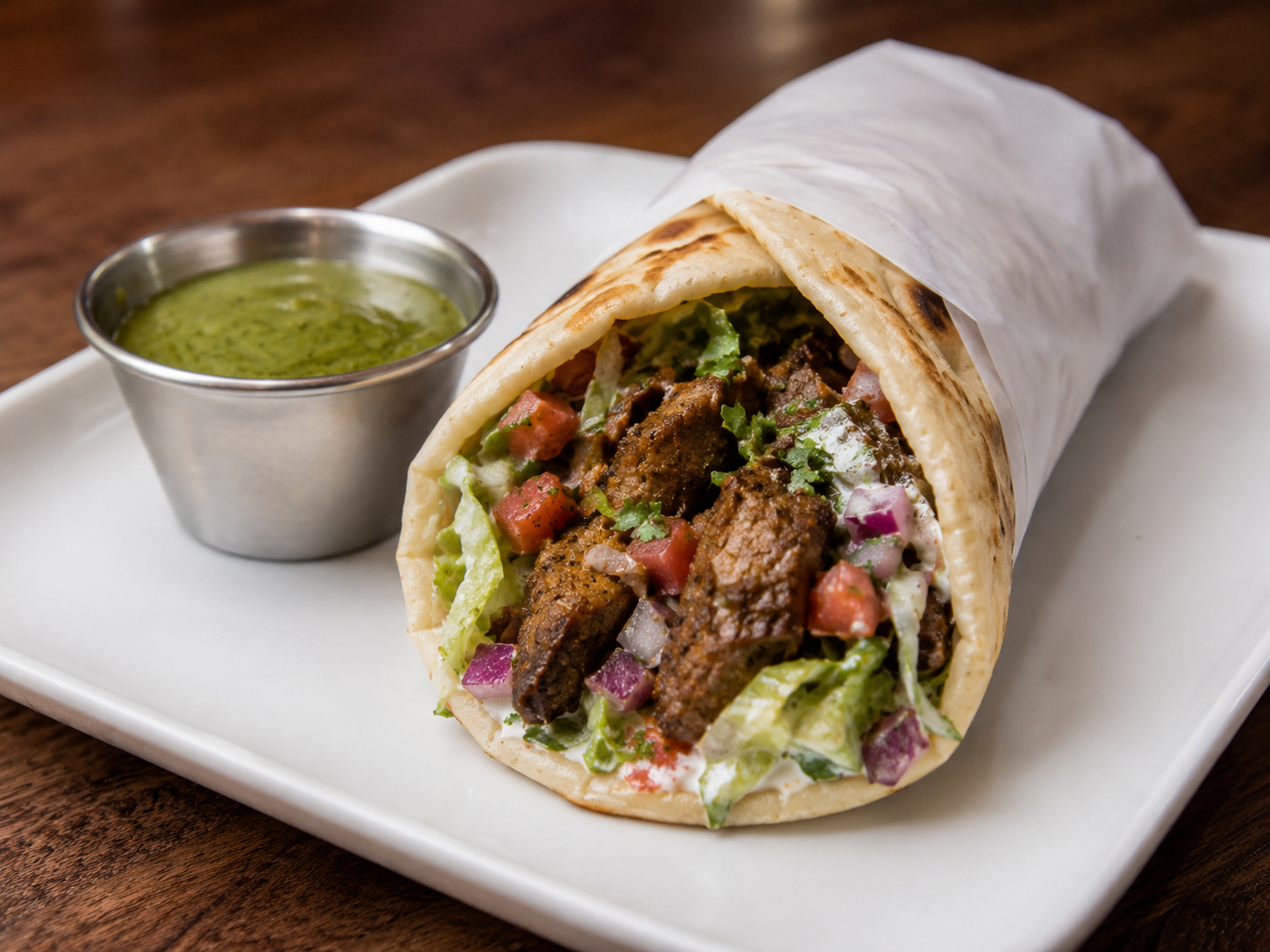 Lamb Seekh Roll.