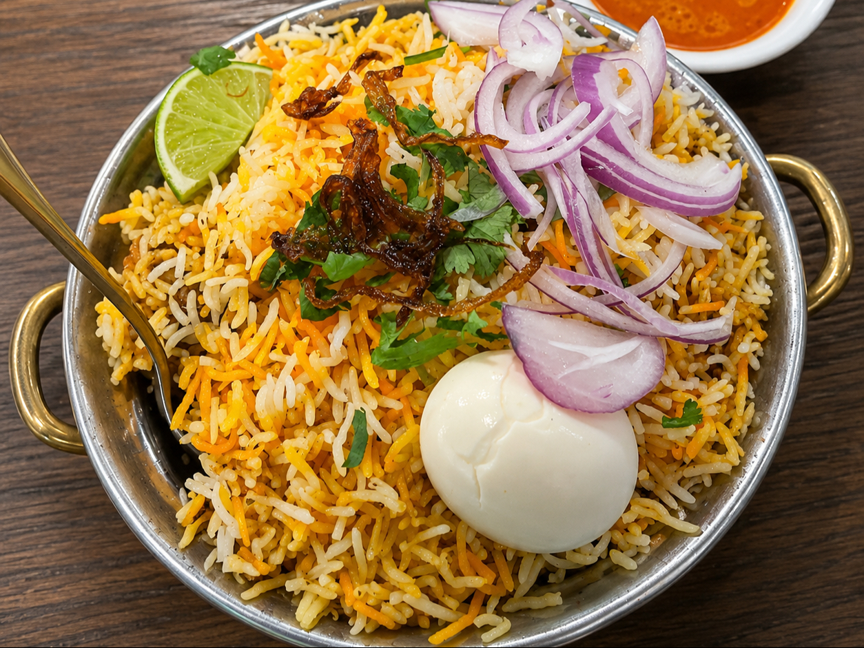Paneer Dum Biryani.
